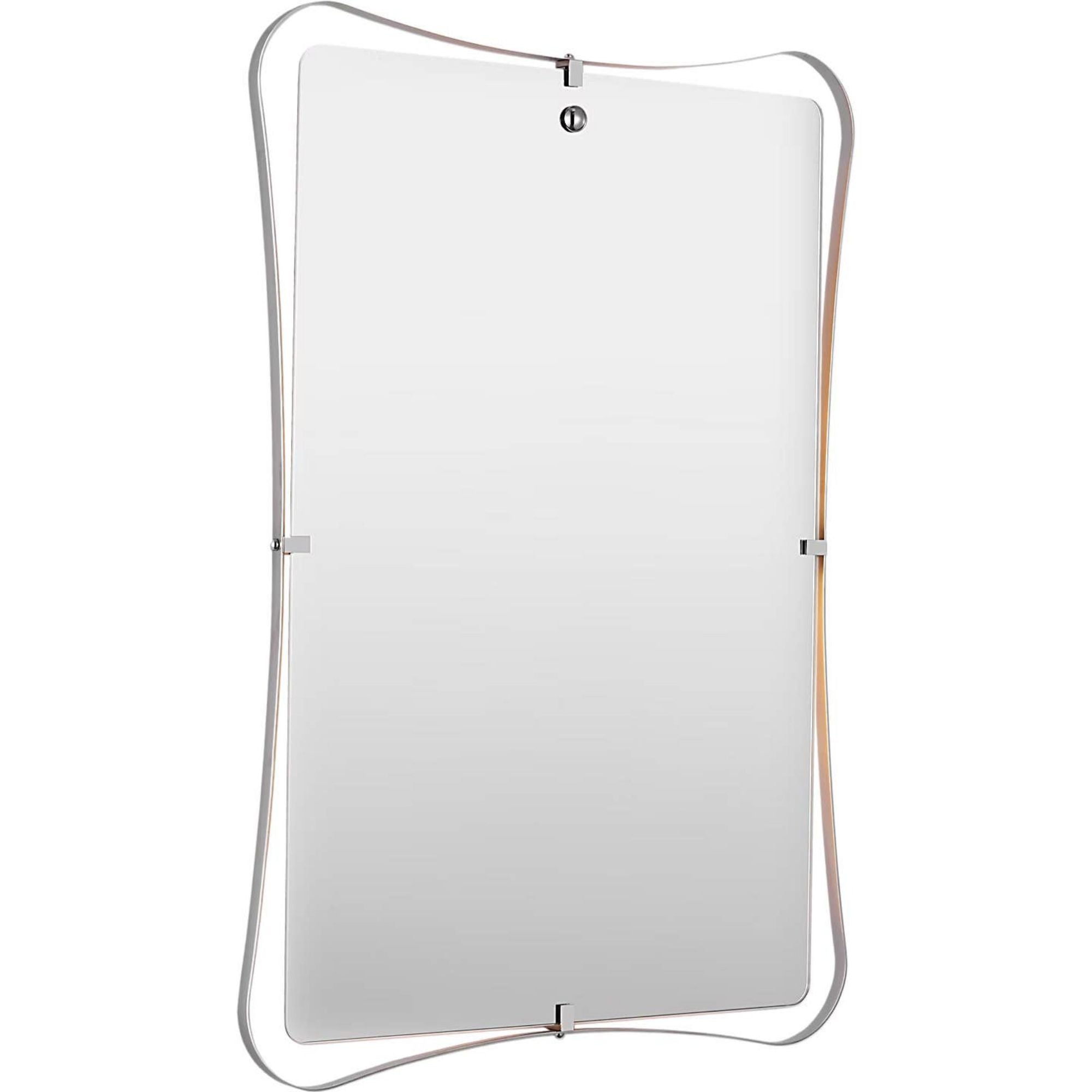 Amber Lewis Barnes 27" Backlit Mirror in Polished Nickel W27.25" x H39.25" x E1.5"