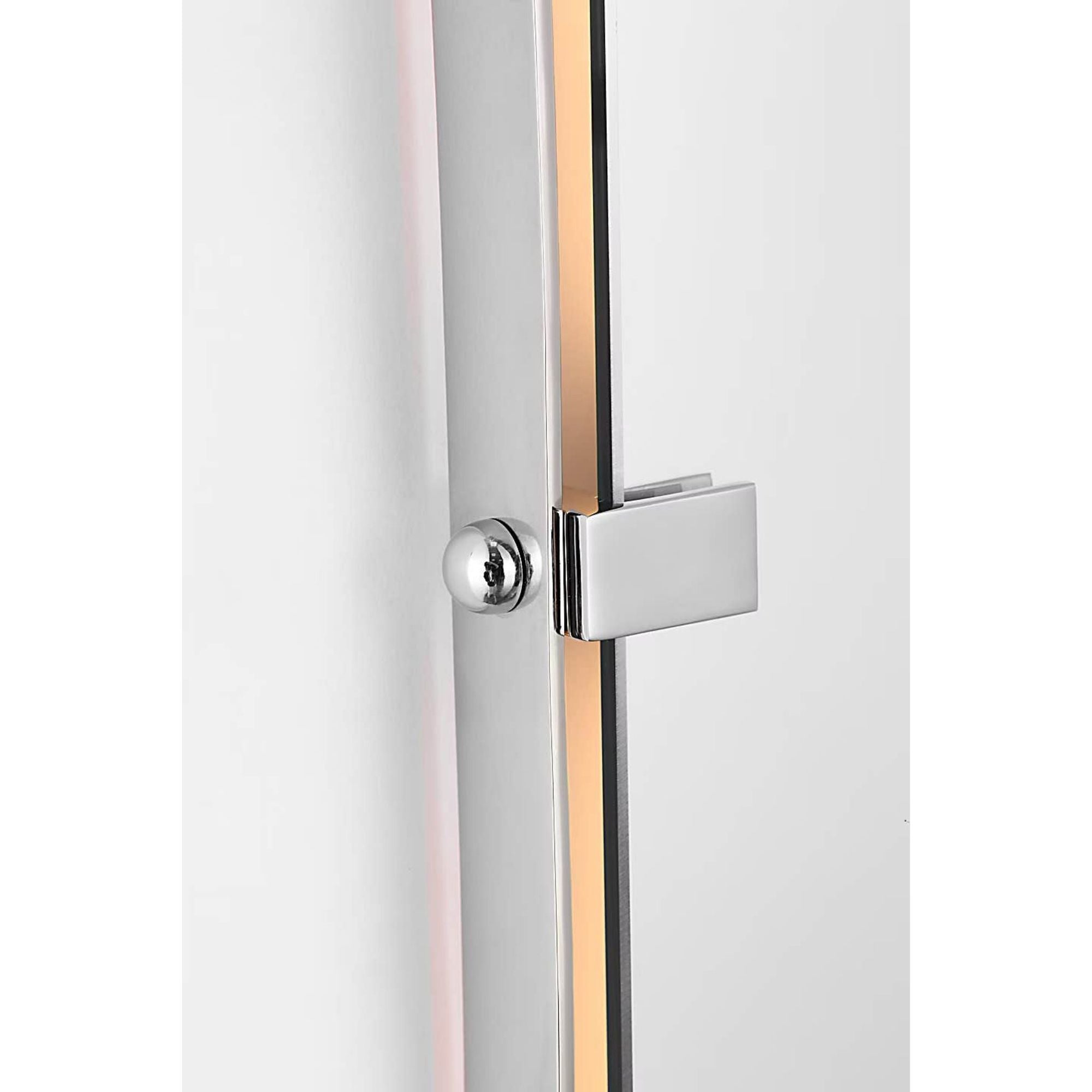 Amber Lewis Barnes 27" Backlit Mirror in Polished Nickel W27.25" x H39.25" x E1.5"