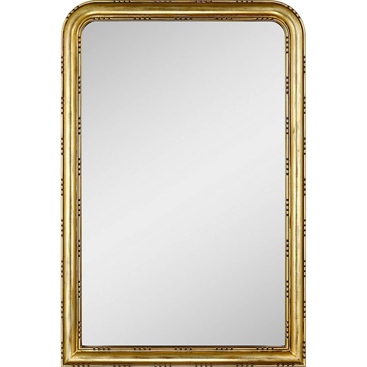 Amber Lewis Matias 24" Carved Wood Backlit Mirror in Giltwood W24" x H36" x E2.25"