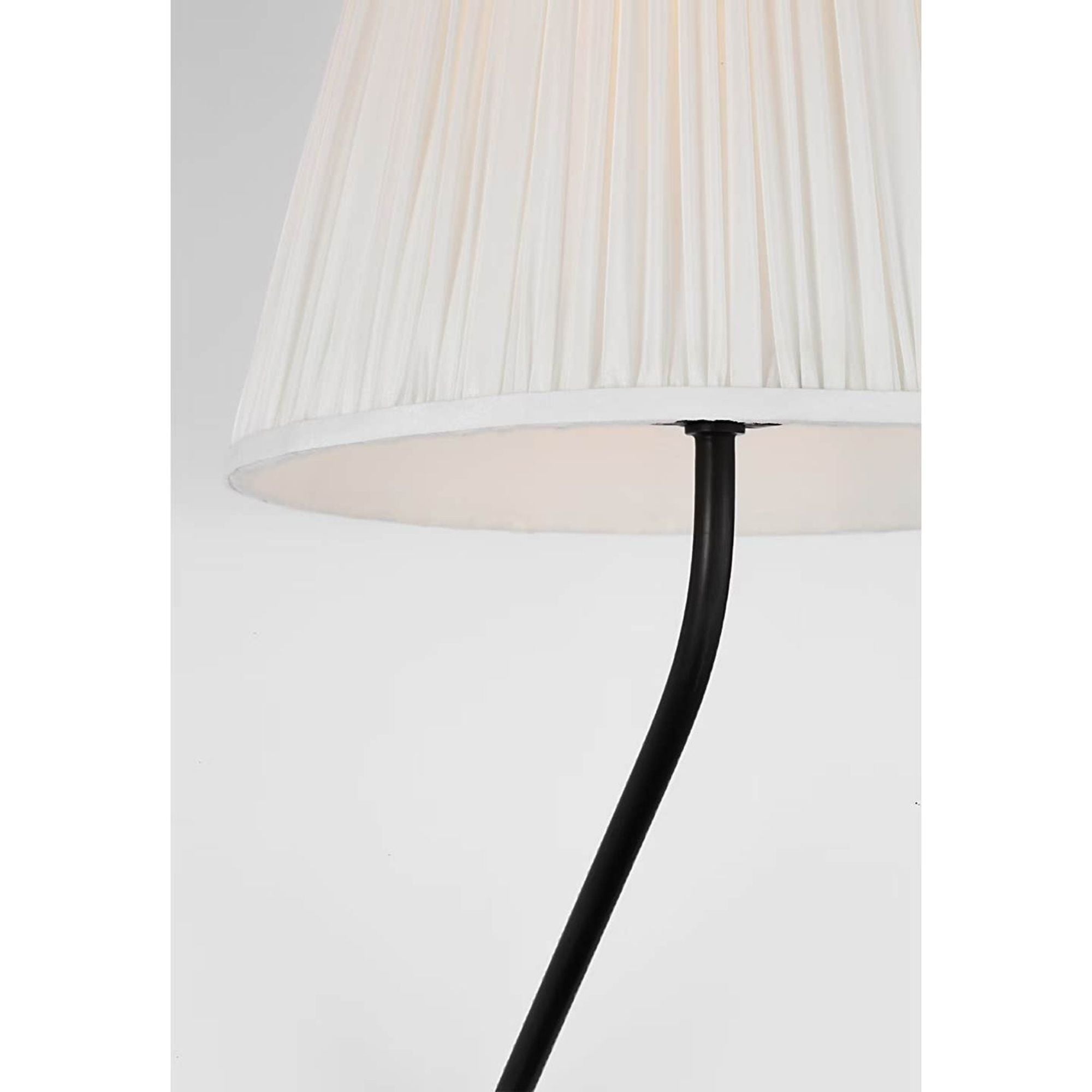 Amber Lewis Knox 26" Single Sconce in Bronze with Silk Pleated Shade W12" x H25.75" x E14"