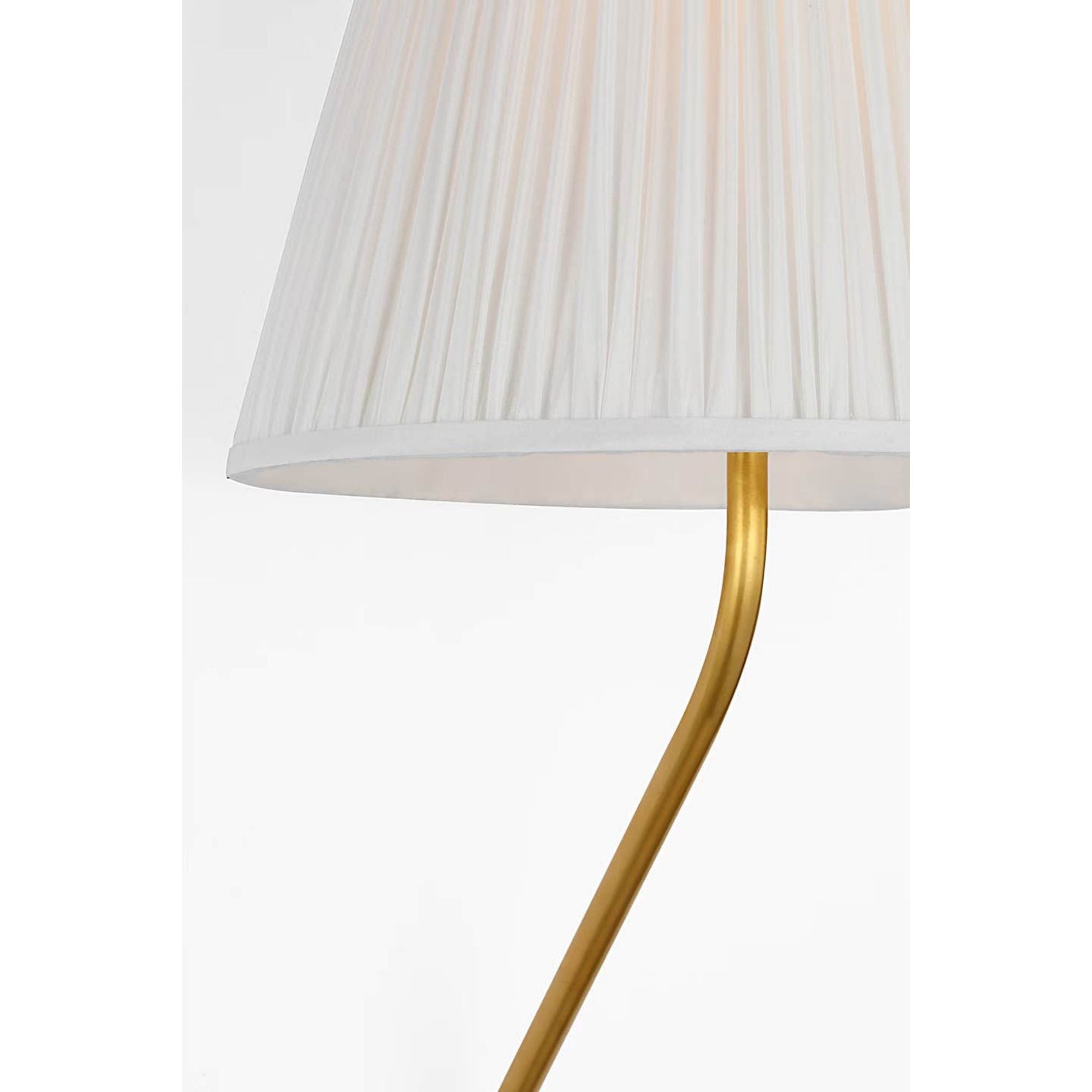 Amber Lewis Knox 26" Single Sconce in Hand-Rubbed Antique Brass with Silk Pleated Shade W12" x H25.75" x E14"