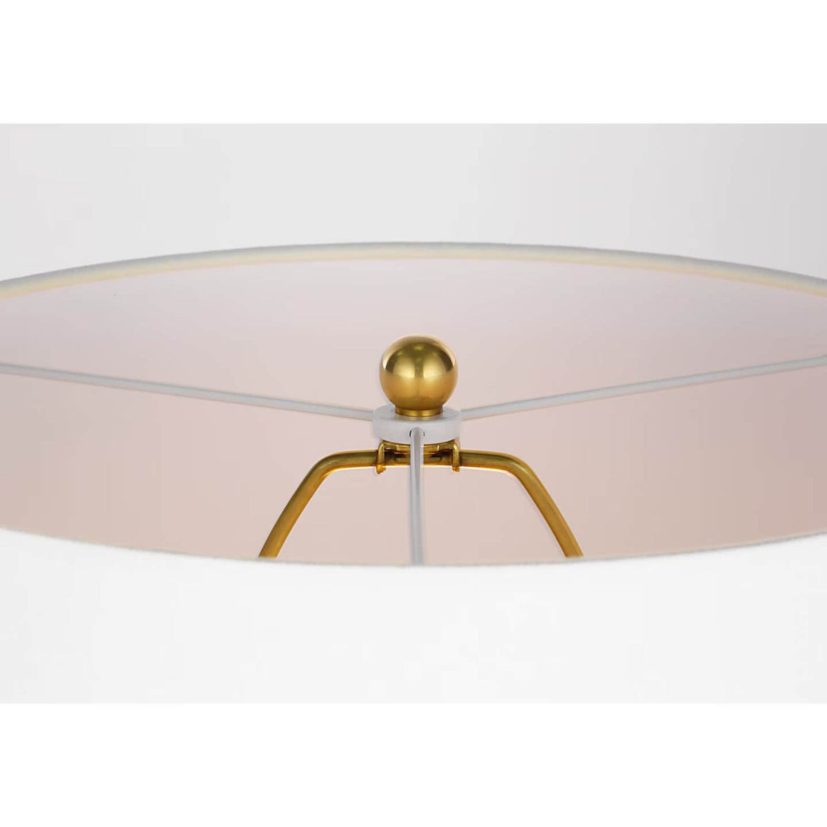 Amber Lewis Brewer 25" Table Lamp in Natural Terracotta with Linen Shade W19.5" x H25"