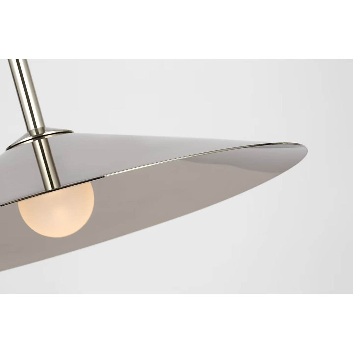 Amber Lewis Ponce 13" Pendant in Polished Nickel with Polished Nickel Shade W13"