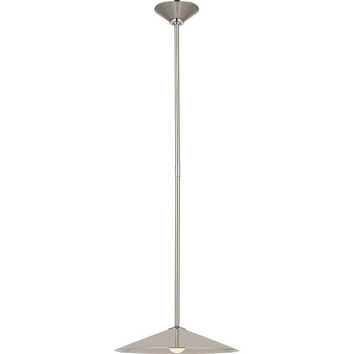 Amber Lewis Ponce 13" Pendant in Polished Nickel with Polished Nickel Shade W13"