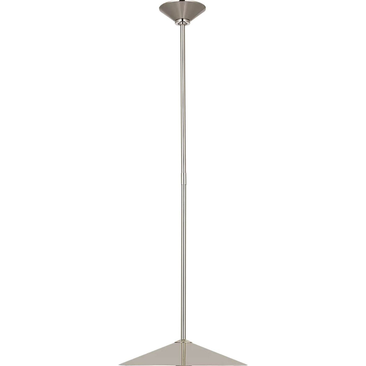 Amber Lewis Ponce 13" Pendant in Polished Nickel with Polished Nickel Shade W13"