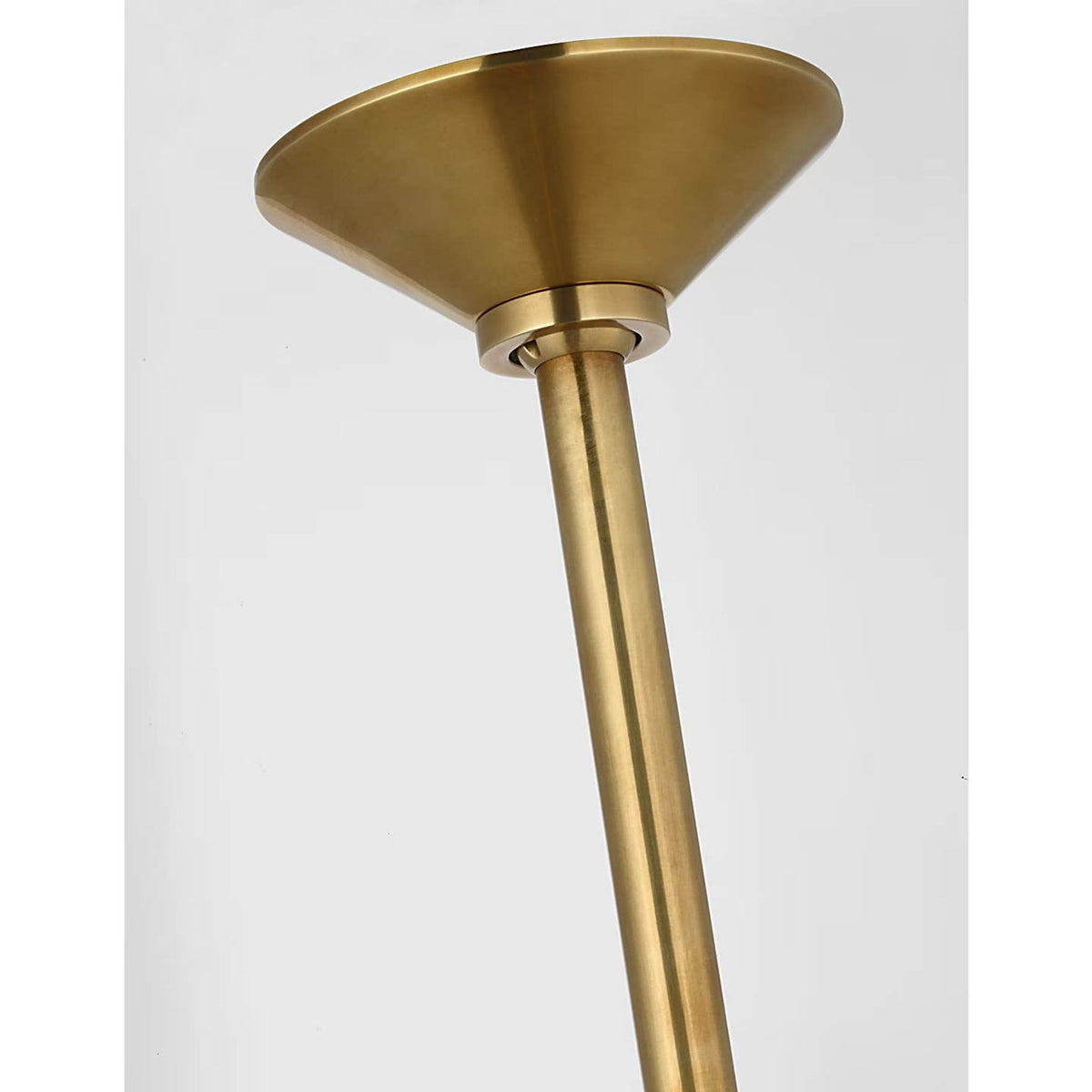 Amber Lewis Ponce 62" Linear Pendant in Hand-Rubbed Antique Brass with Hand-Rubbed Antique Brass Shades W13" x 62"