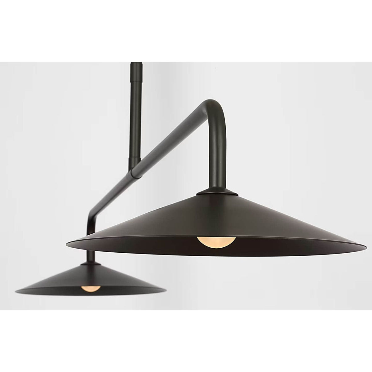 Amber Lewis Ponce 62" Linear Pendant in Modern Iron with Modern Iron Shades W13" x 62"