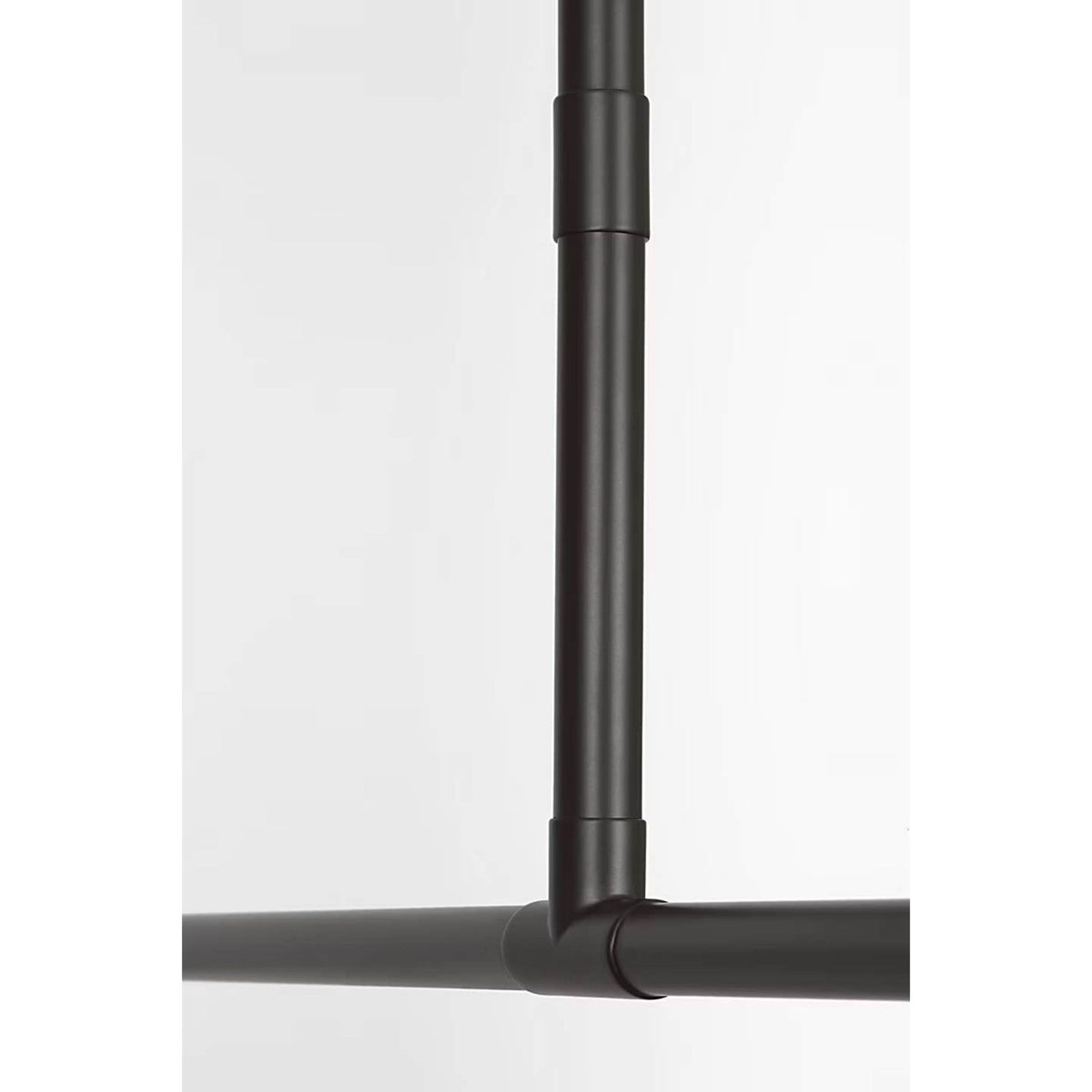 Amber Lewis Ponce 62" Linear Pendant in Modern Iron with Milk White Glass Shades W13" x 62"
