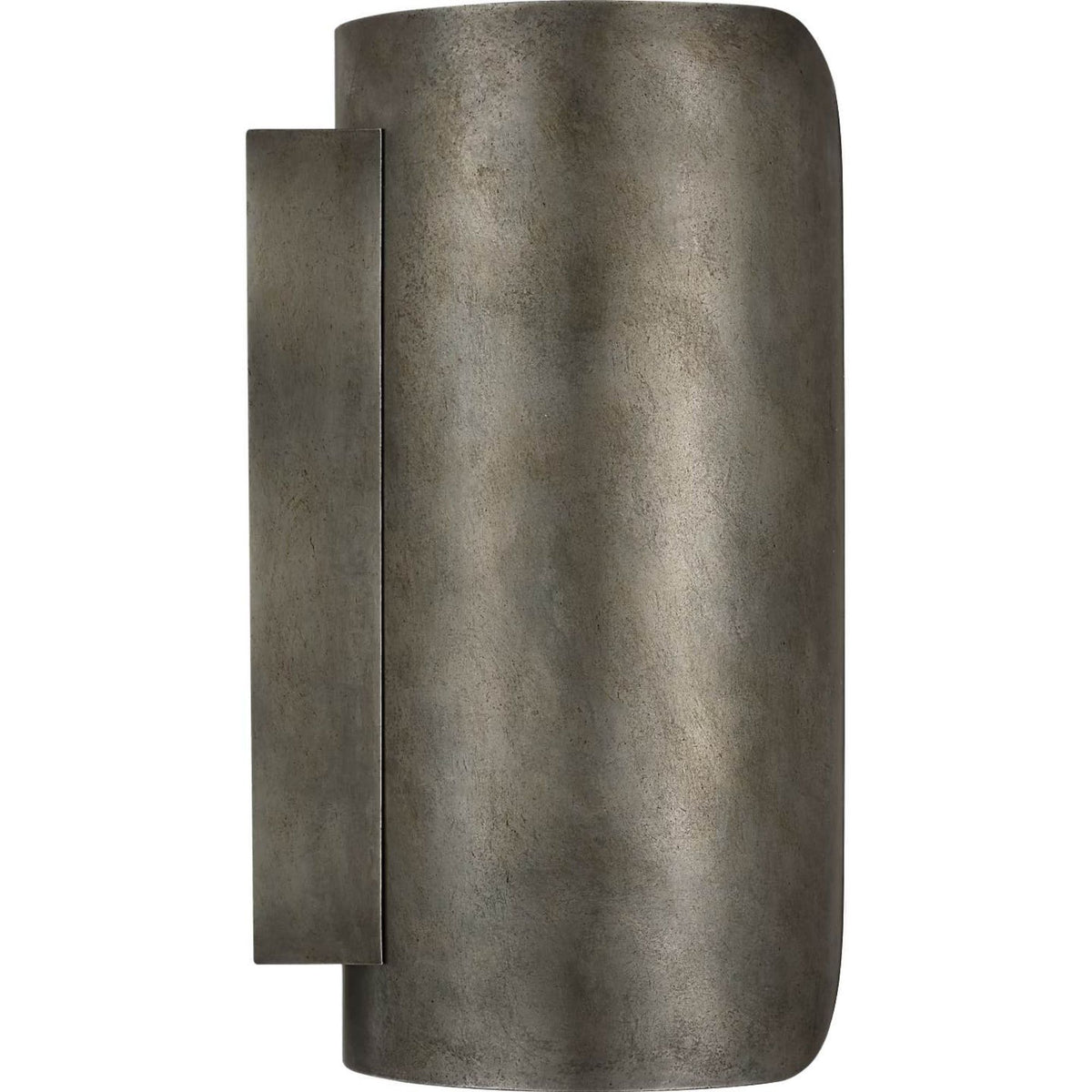 Anne-Marie Barton Armise 14" Sconce in Mottled Pewter with Alabaster W7" x H14" x E7.75"