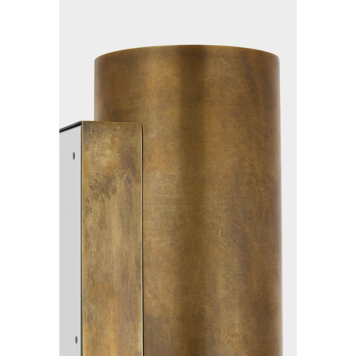 Anne-Marie Barton Armise 18" Sconce in Mottled Brass with Alabaster W5.25" x H18" x E6.25"