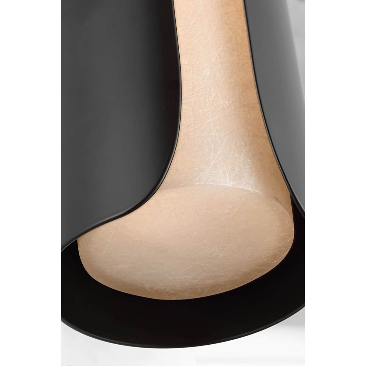 Anne-Marie Barton Armise 18" Sconce in Matte Carbon with Nova Frost W5.25" x H18" x E6.25"