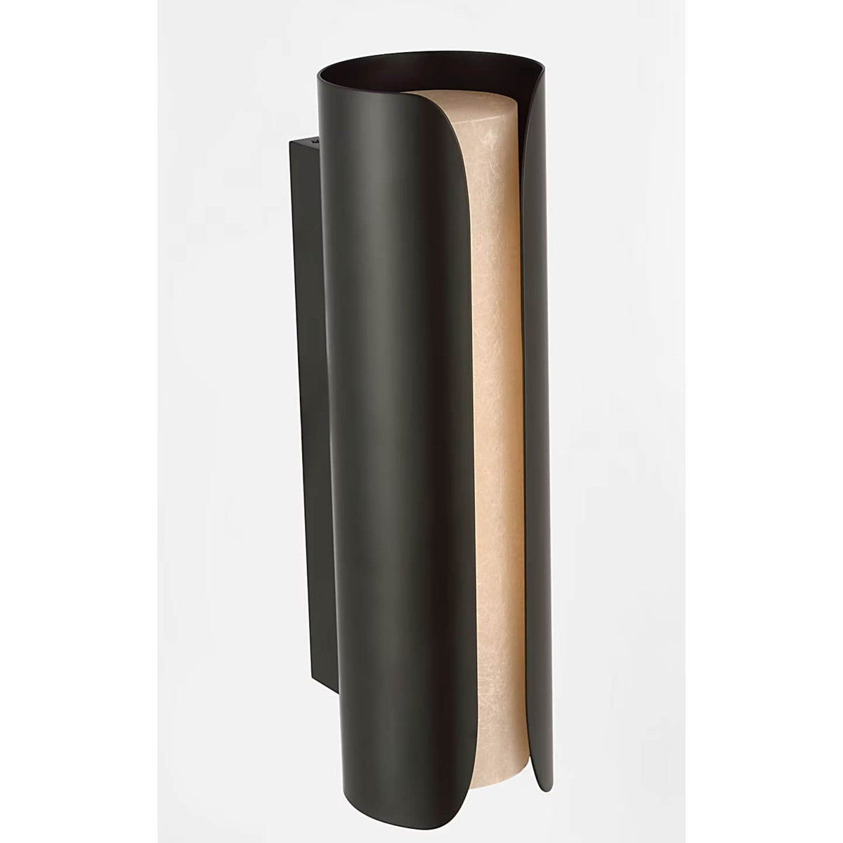 Anne-Marie Barton Armise 18" Sconce in Matte Carbon with Nova Frost W5.25" x H18" x E6.25"