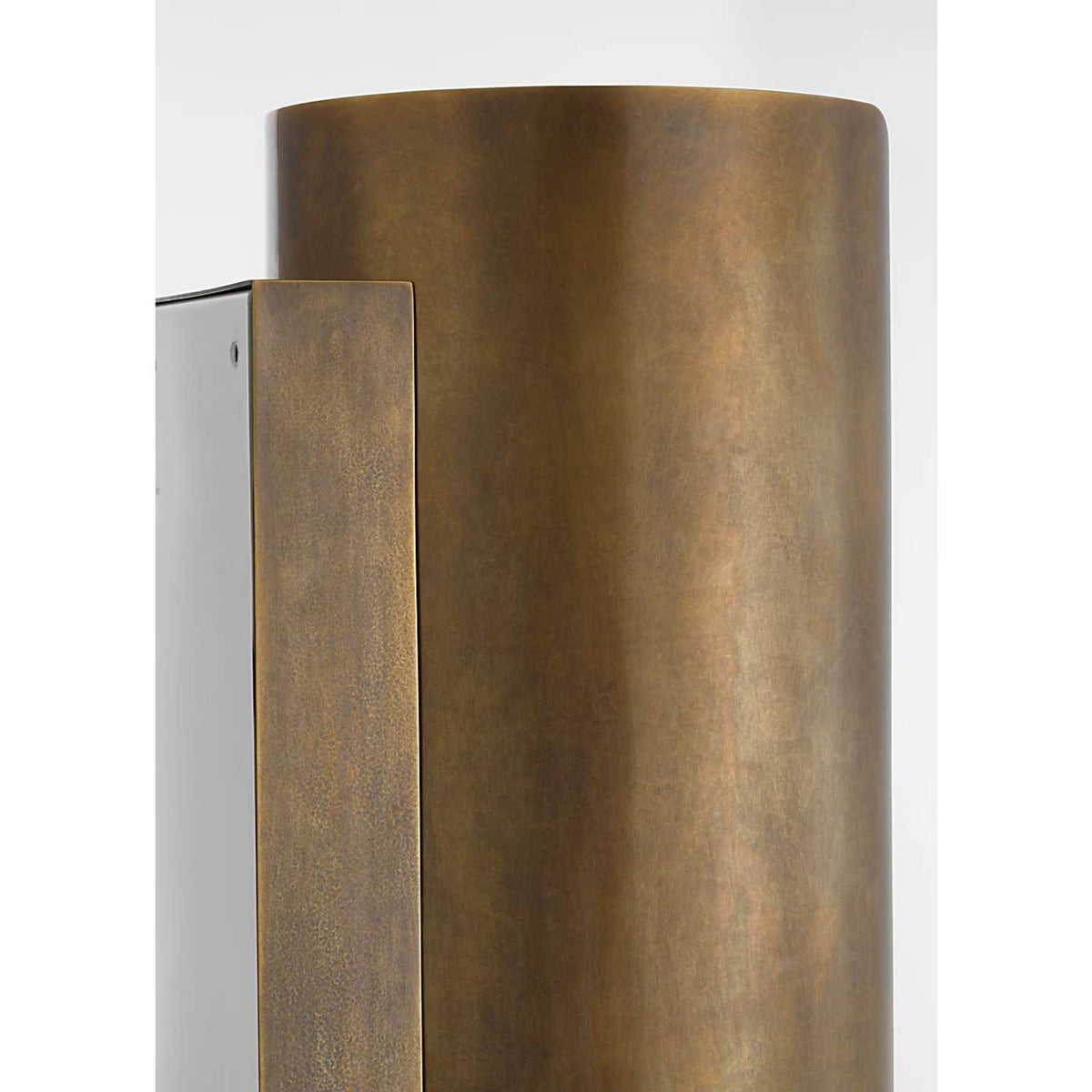 Anne-Marie Barton Armise 29" Sconce in Mottled Brass with Alabaster W7" x H29" x E7.75"