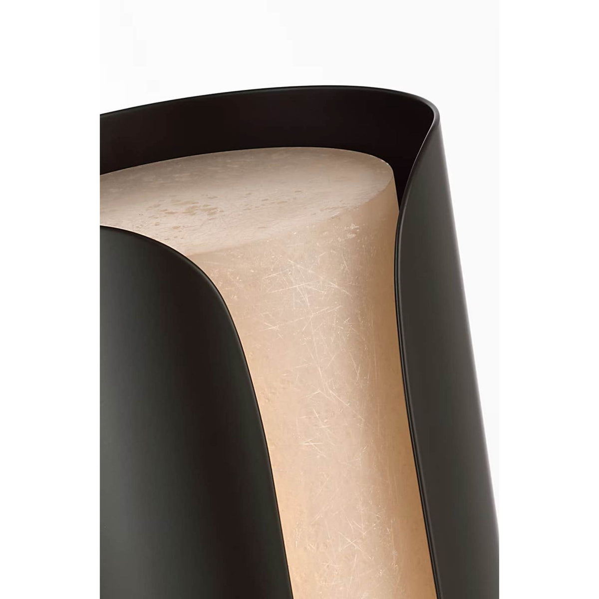 Anne-Marie Barton Armise 29" Sconce in Matte Carbon with Nova Frost W7" x H29" x E7.75"