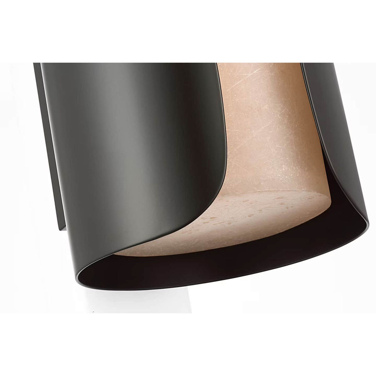 Anne-Marie Barton Armise 29" Sconce in Matte Carbon with Nova Frost W7" x H29" x E7.75"