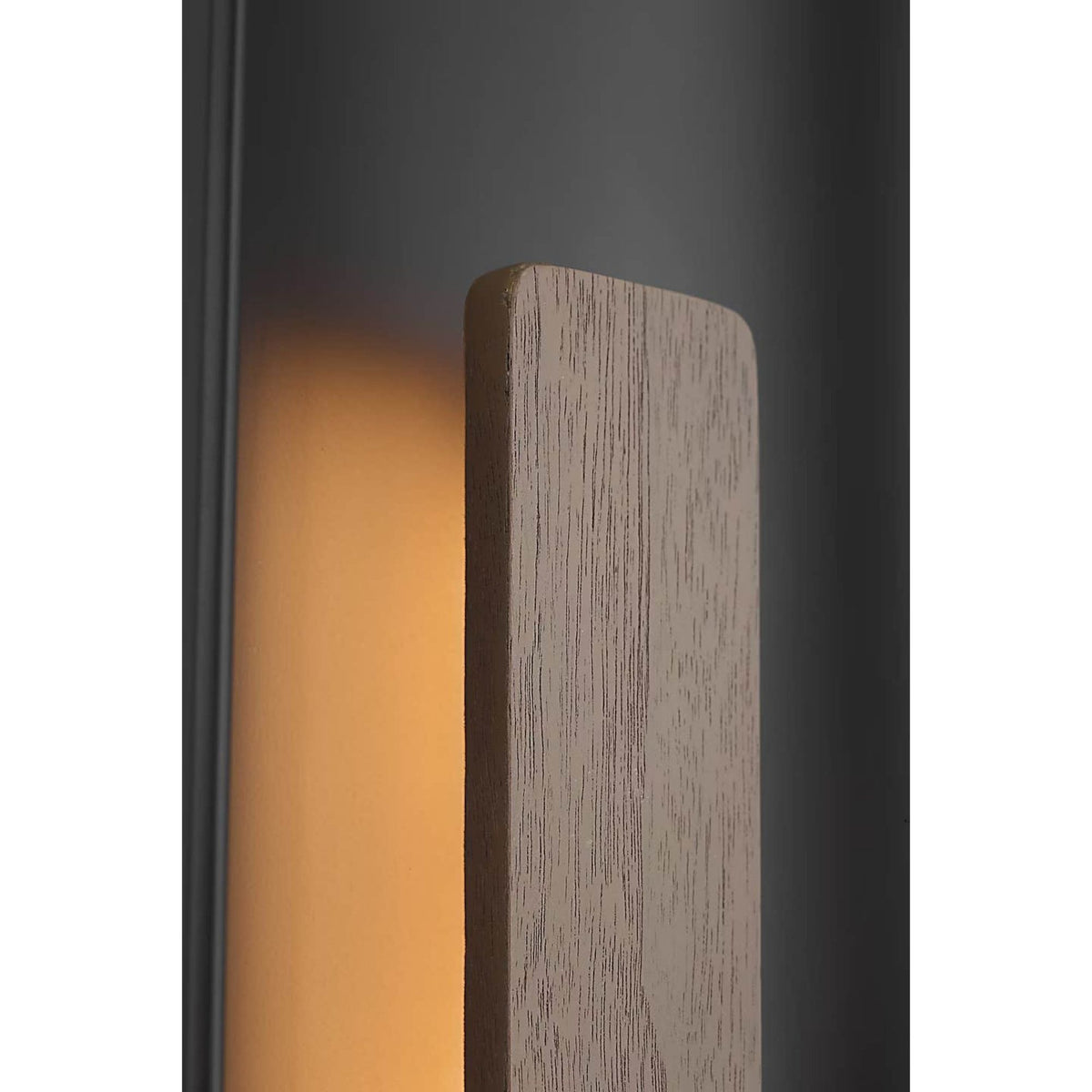 Anne-Marie Barton Remi 18" Sconce in Matte Carbon and Warm Walnut W6.5" x H18" x E4.25"
