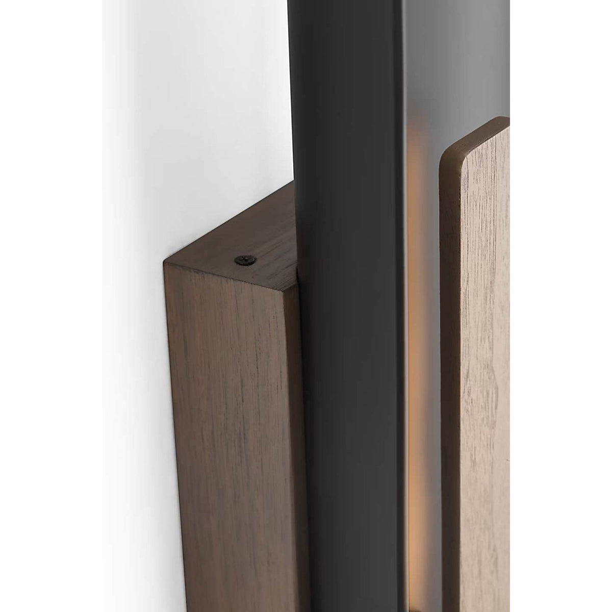 Anne-Marie Barton Remi 18" Sconce in Matte Carbon and Warm Walnut W6.5" x H18" x E4.25"