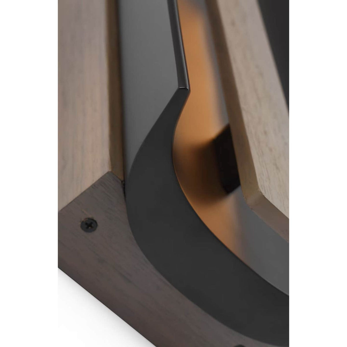 Anne-Marie Barton Remi 18" Sconce in Matte Carbon and Warm Walnut W6.5" x H18" x E4.25"