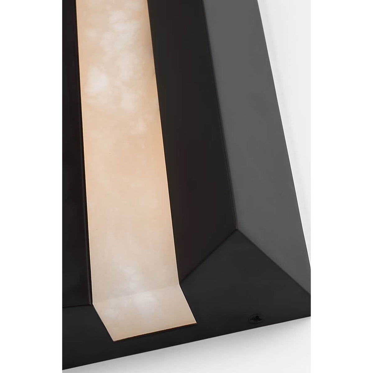 Anne-Marie Barton Austera 20" Sconce in Matte Carbon with Alabaster W8" x H20" x E3.25"