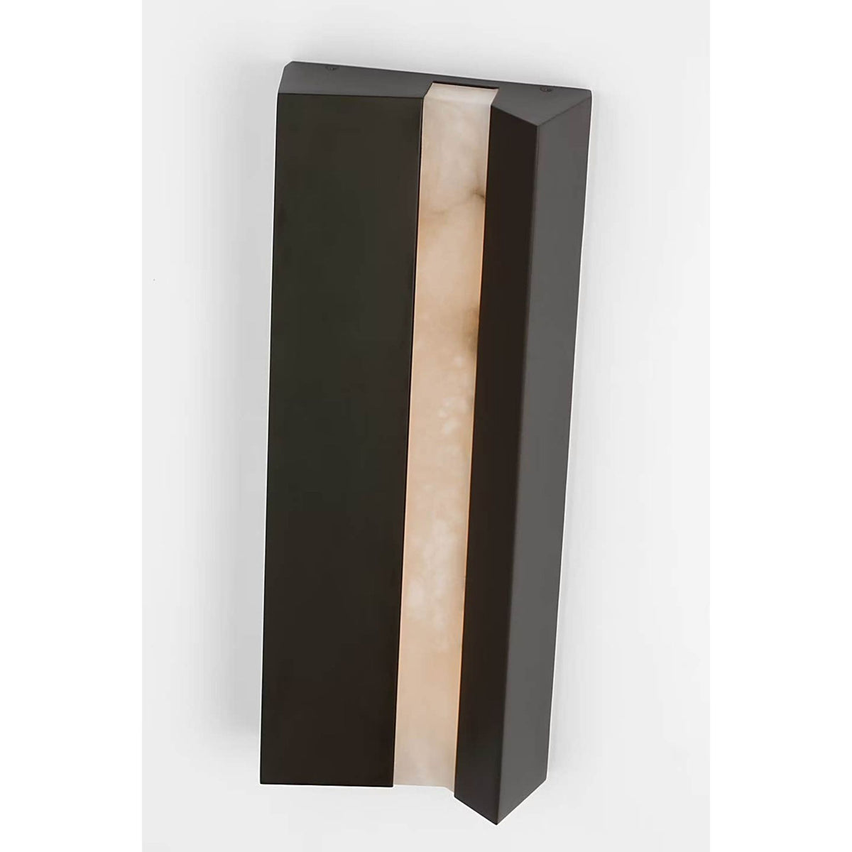 Anne-Marie Barton Austera 20" Sconce in Matte Carbon with Alabaster W8" x H20" x E3.25"