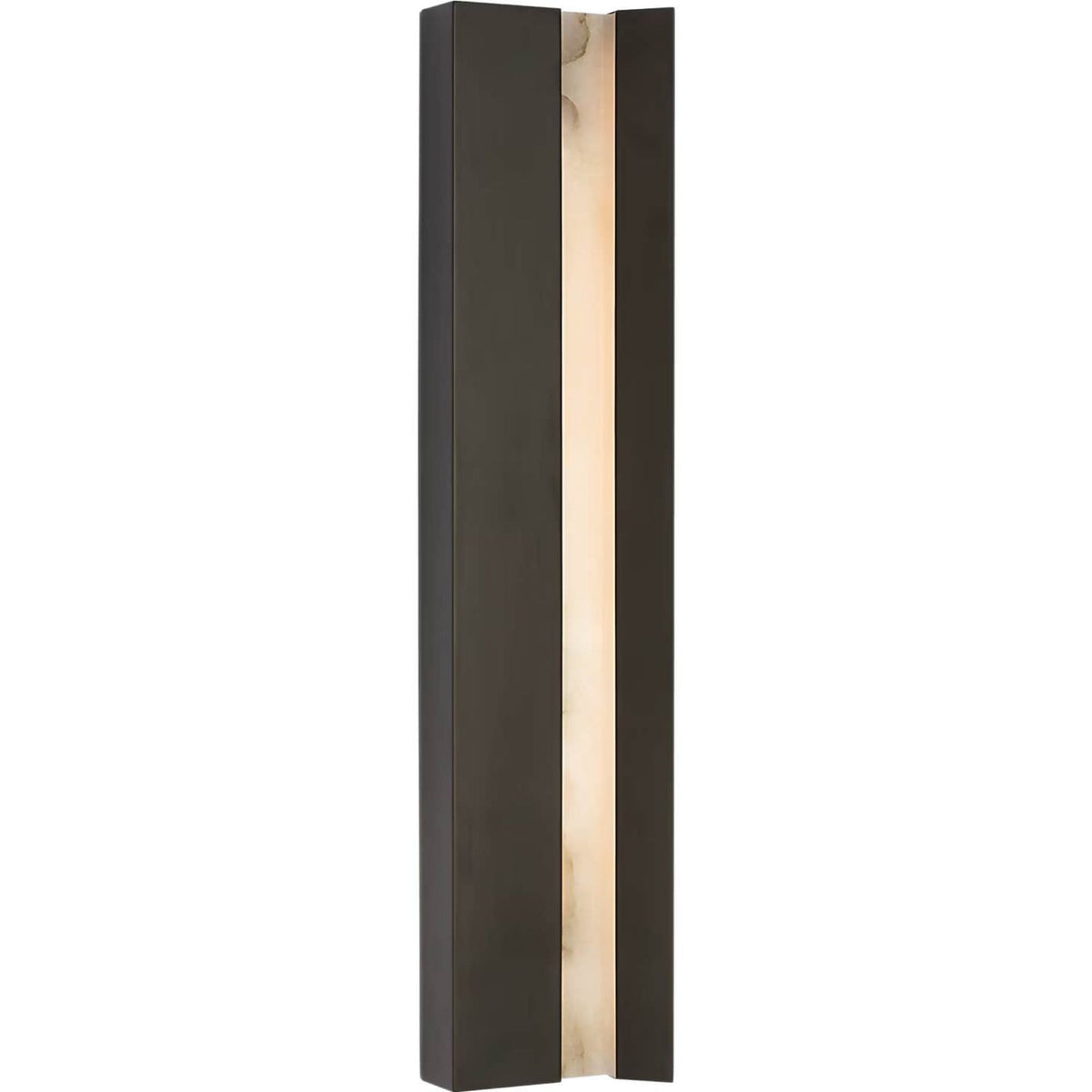 Anne-Marie Barton Austera 32" Sconce in Matte Carbon with Alabaster W8" x H32" x E3.25"