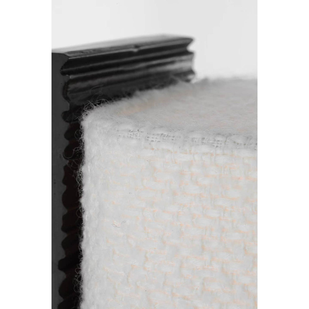 Anne-Marie Barton Fumar 34" Statement Table Lamp in Ridged Carbon with BouclÃ© Shade W8" x H34" x E15.5"