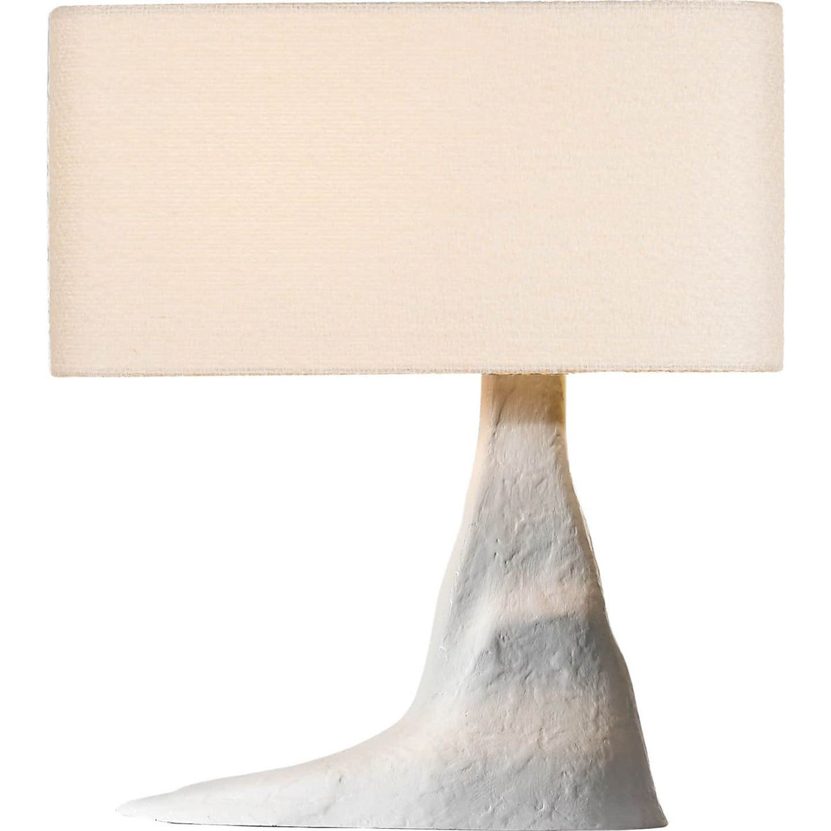 Anne-Marie Barton Terra-Forma 23" Right Table Lamp in Plaster White with Boucle Shade W11" x H22.75" x E20"