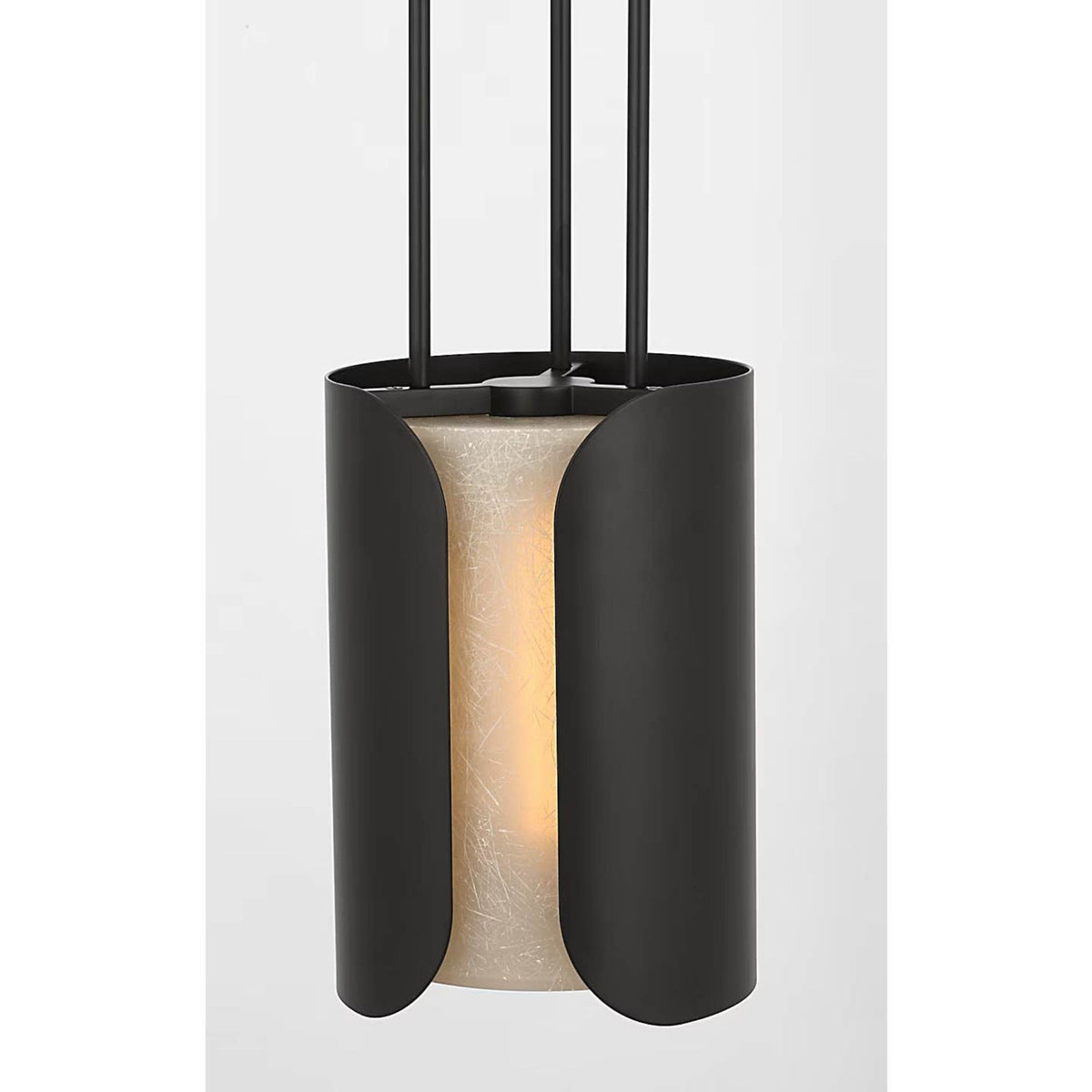 Anne-Marie Barton Armise 8" Pendant in Matte Carbon with Nova Frost W7.5"