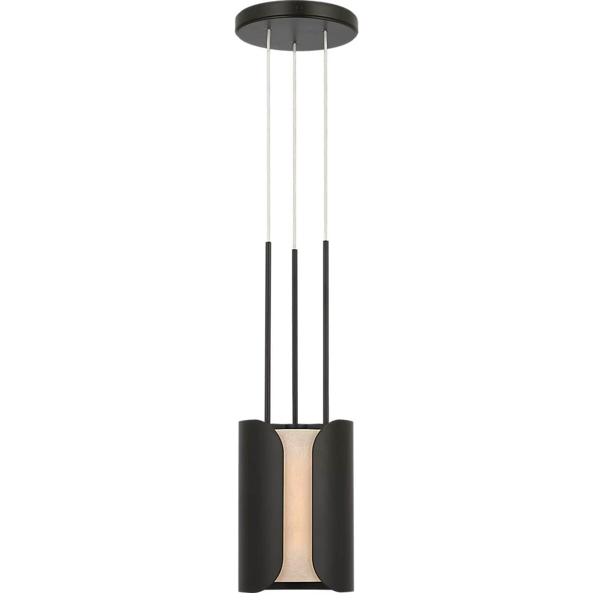 Anne-Marie Barton Armise 8" Pendant in Matte Carbon with Nova Frost W7.5"