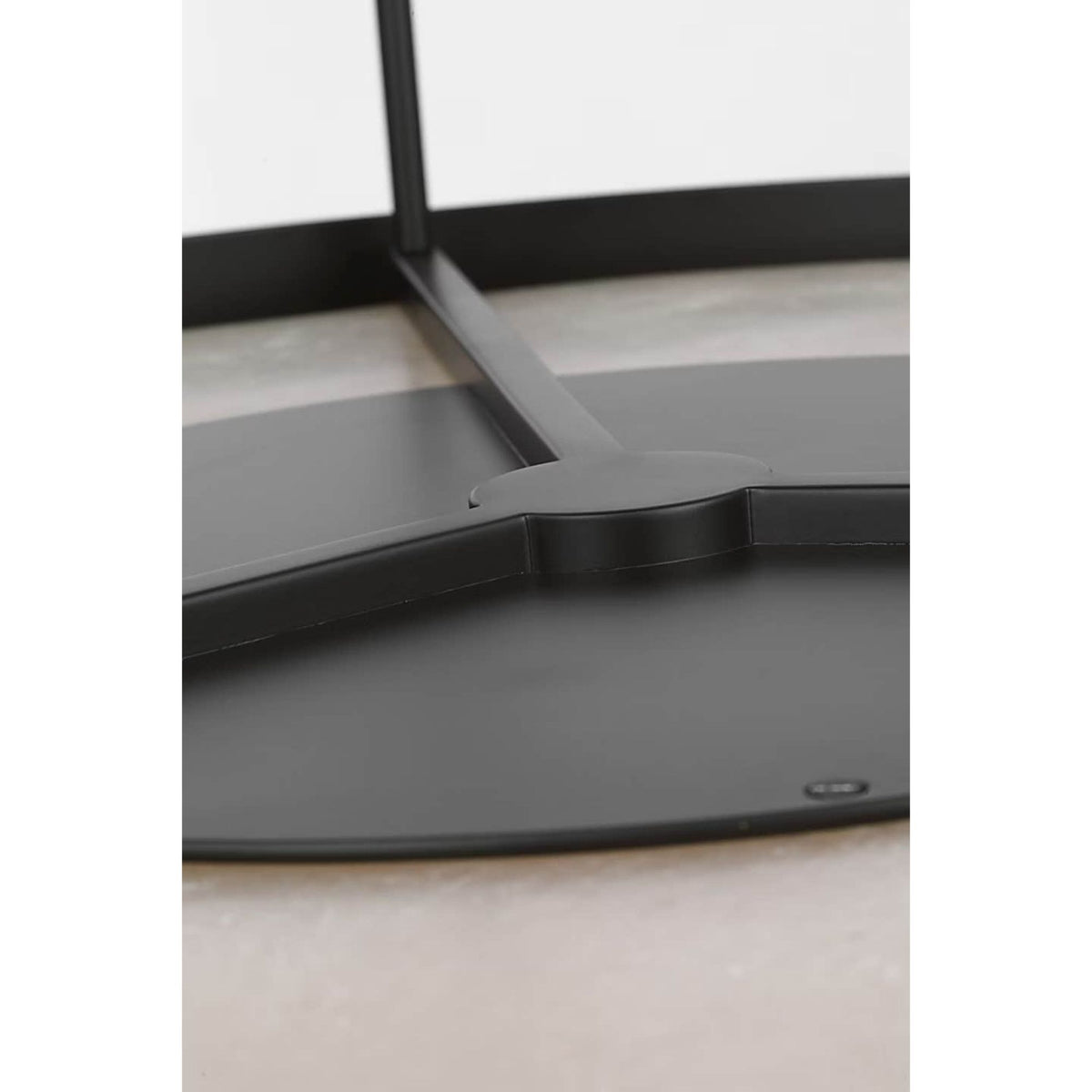 Anne-Marie Barton Armise 28" Drum Chandelier in Matte Carbon with Nova Frost W27.5"