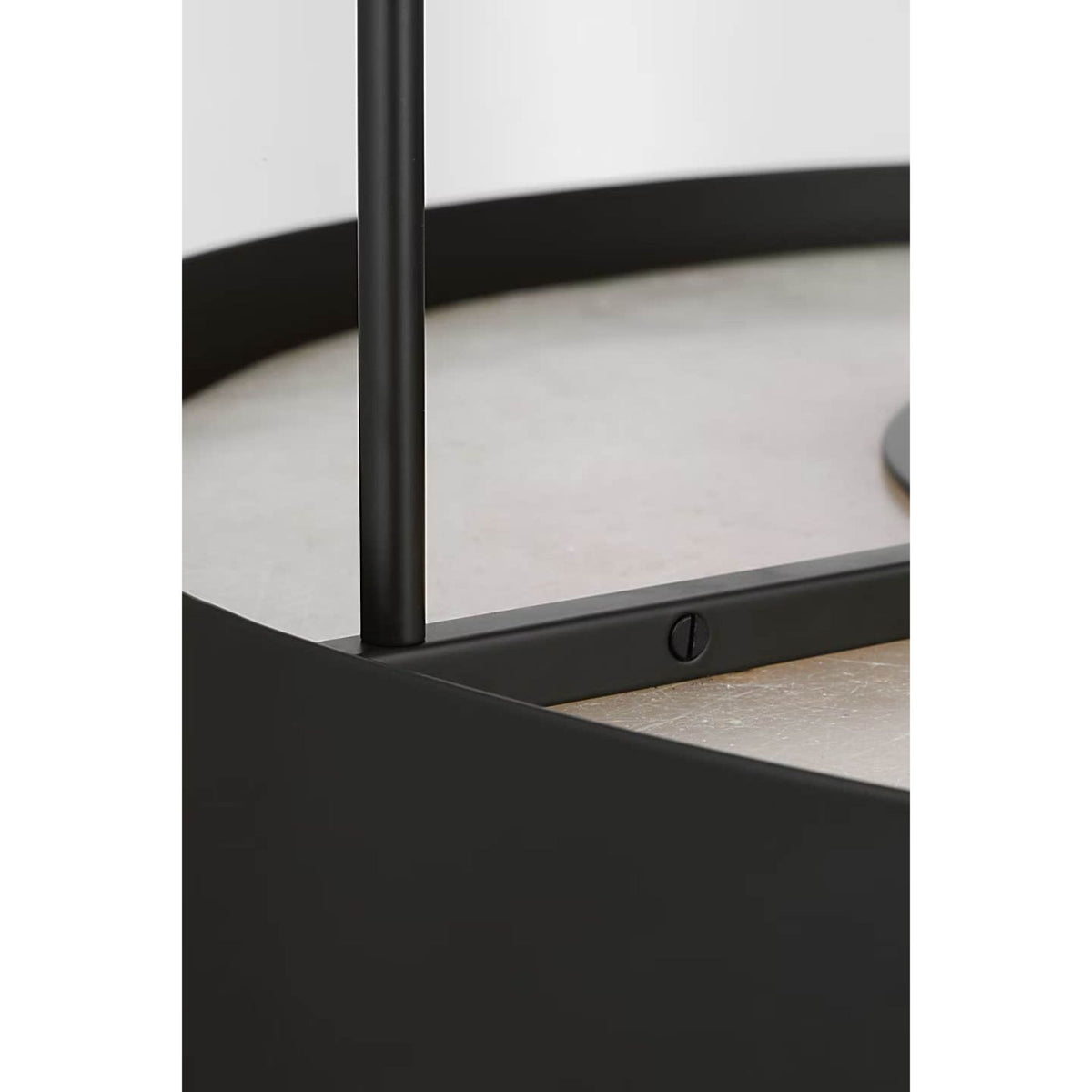Anne-Marie Barton Armise 28" Drum Chandelier in Matte Carbon with Nova Frost W27.5"