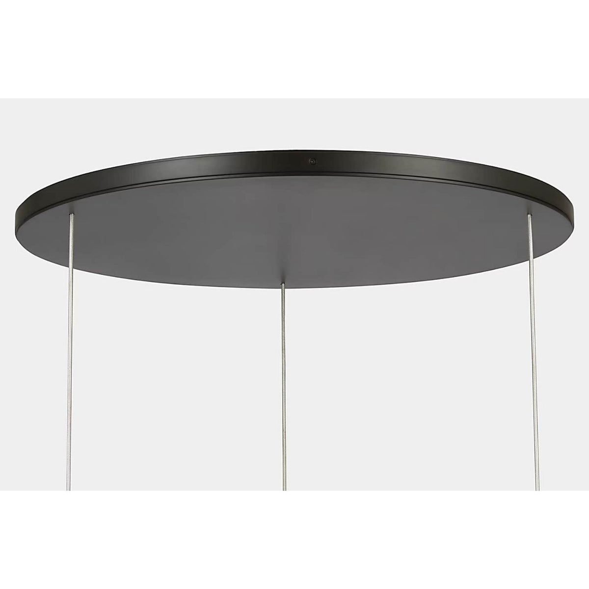 Anne-Marie Barton Armise 28" Drum Chandelier in Matte Carbon with Nova Frost W27.5"
