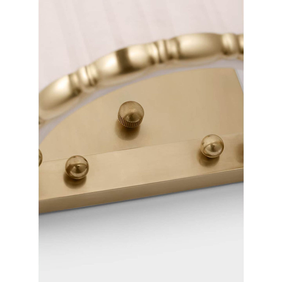 AERIN Rosehill 20" Linear Sconce in Hand-Rubbed Antique Brass with White Strie Glass W6.5" x H20" x E5.25"
