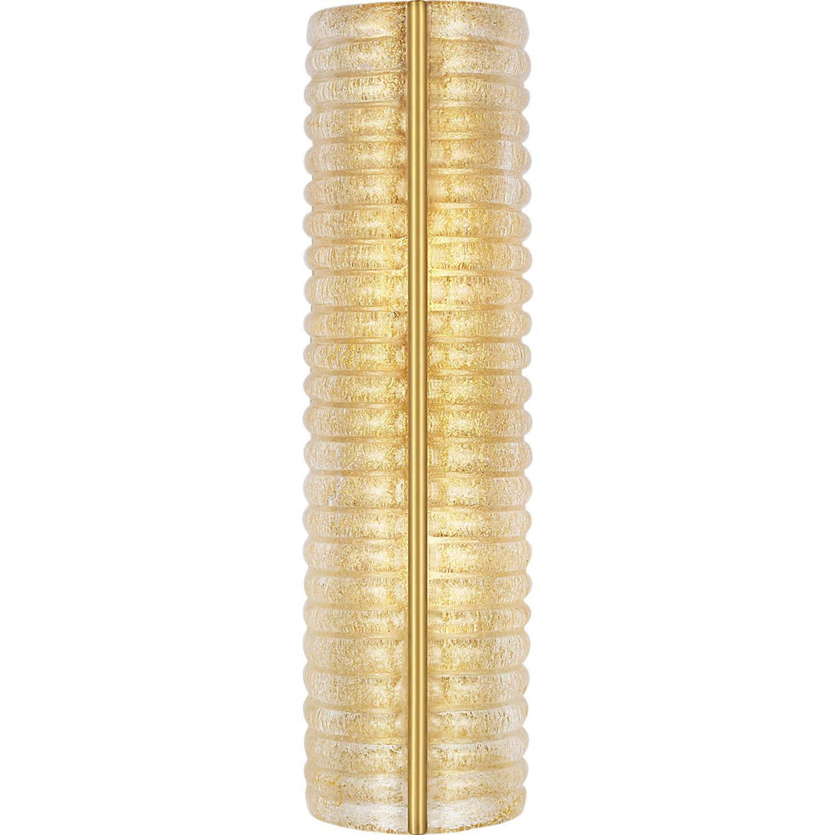 AERIN Claude 20" Linear Sconce in Hand-Rubbed Antique Brass with Gold Graniglia Glass W5.5" x H20" x E4.75"