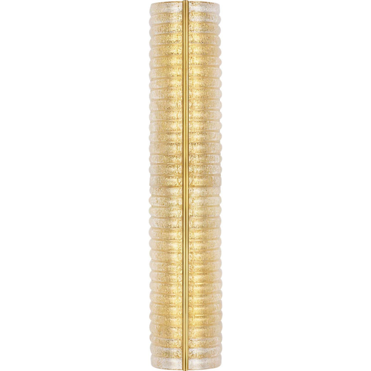 AERIN Claude 27" Linear Sconce in Hand-Rubbed Antique Brass with Gold Graniglia Glass W5.5" x H27" x E4.75"