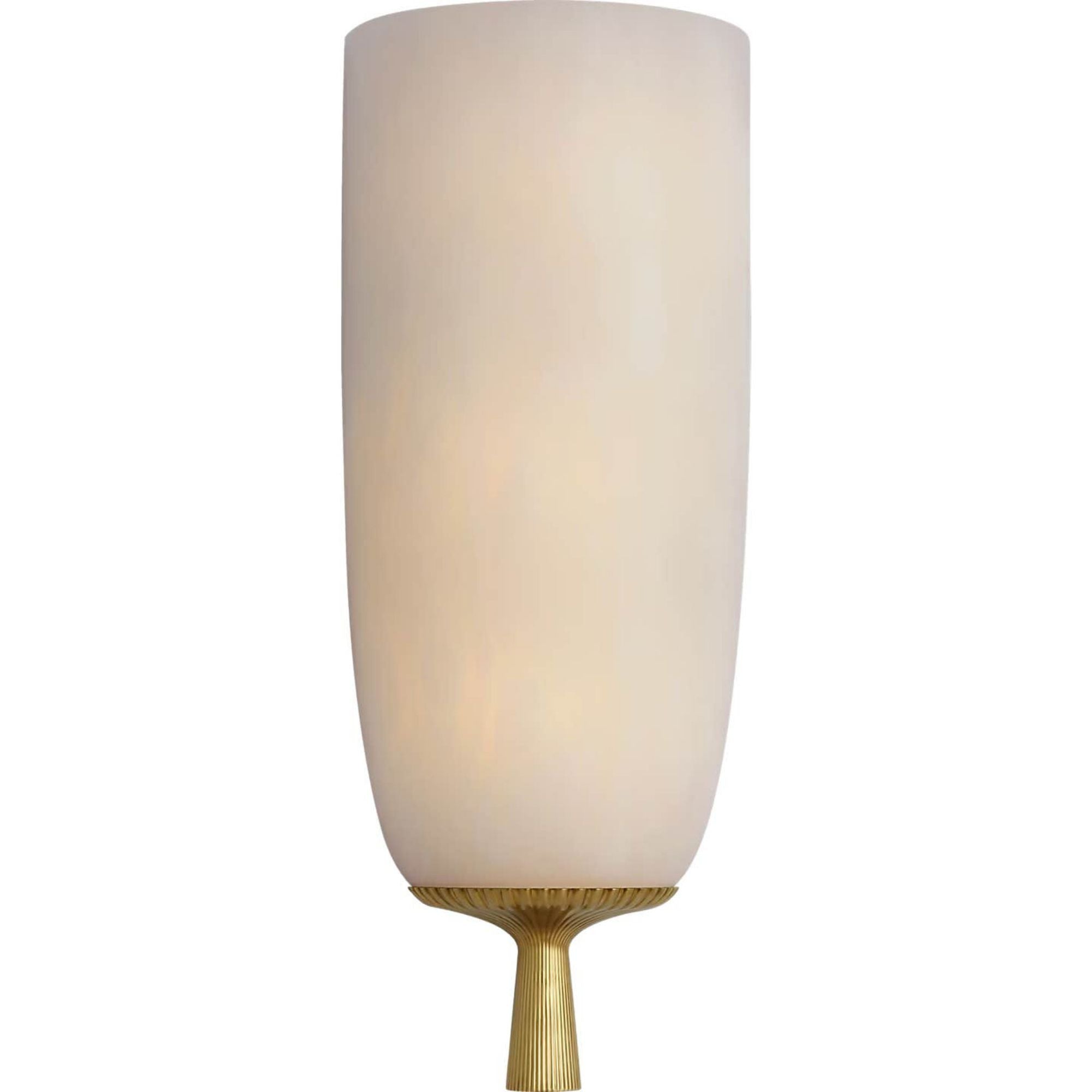 AERIN Pascal 21" Sconce in Hand-Rubbed Antique Brass with Alabaster W8" x H20.5" x E4"