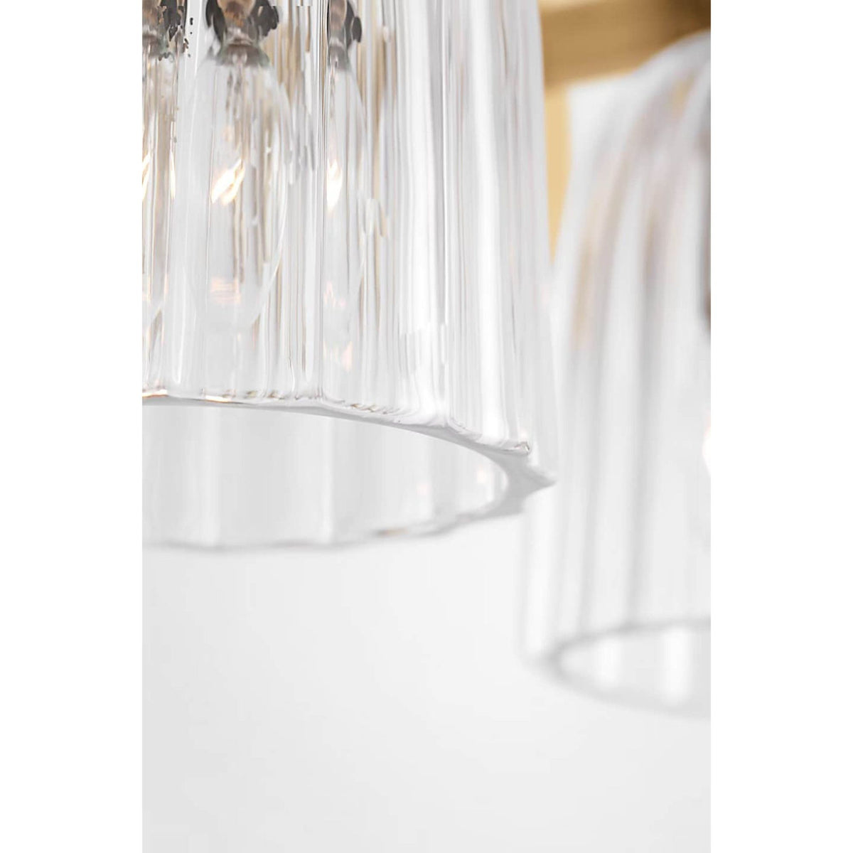 AERIN Asalea Triple Vanity Light in Hand-Rubbed Antique Brass with Clear Glass W21" x H8.5" x E7"