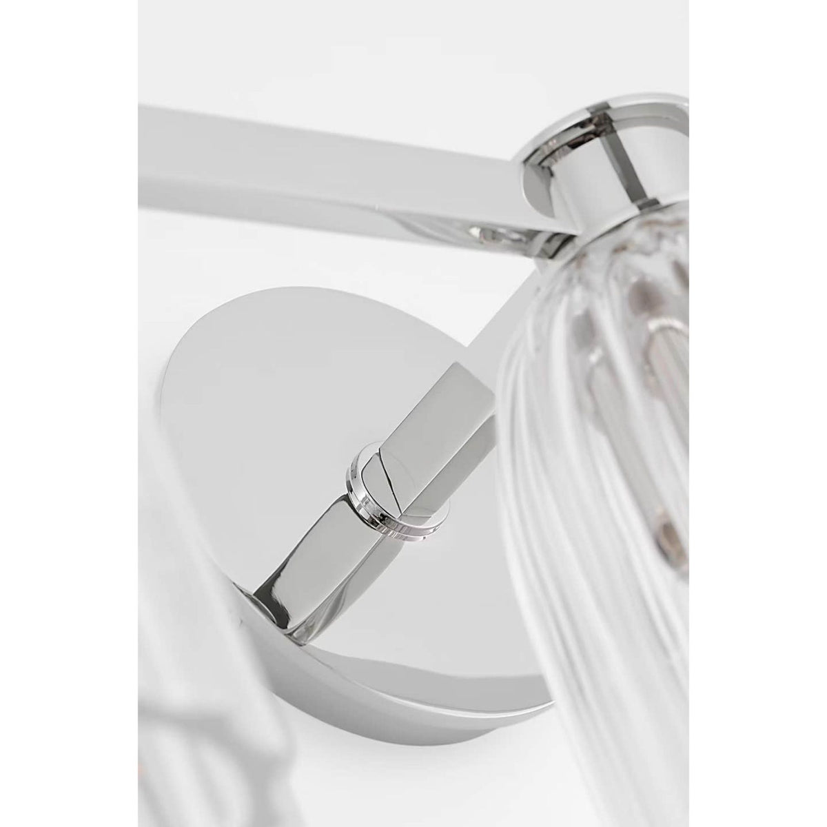 AERIN Asalea Triple Vanity Light in Polished Nickel with Clear Glass W21" x H8.5" x E7"
