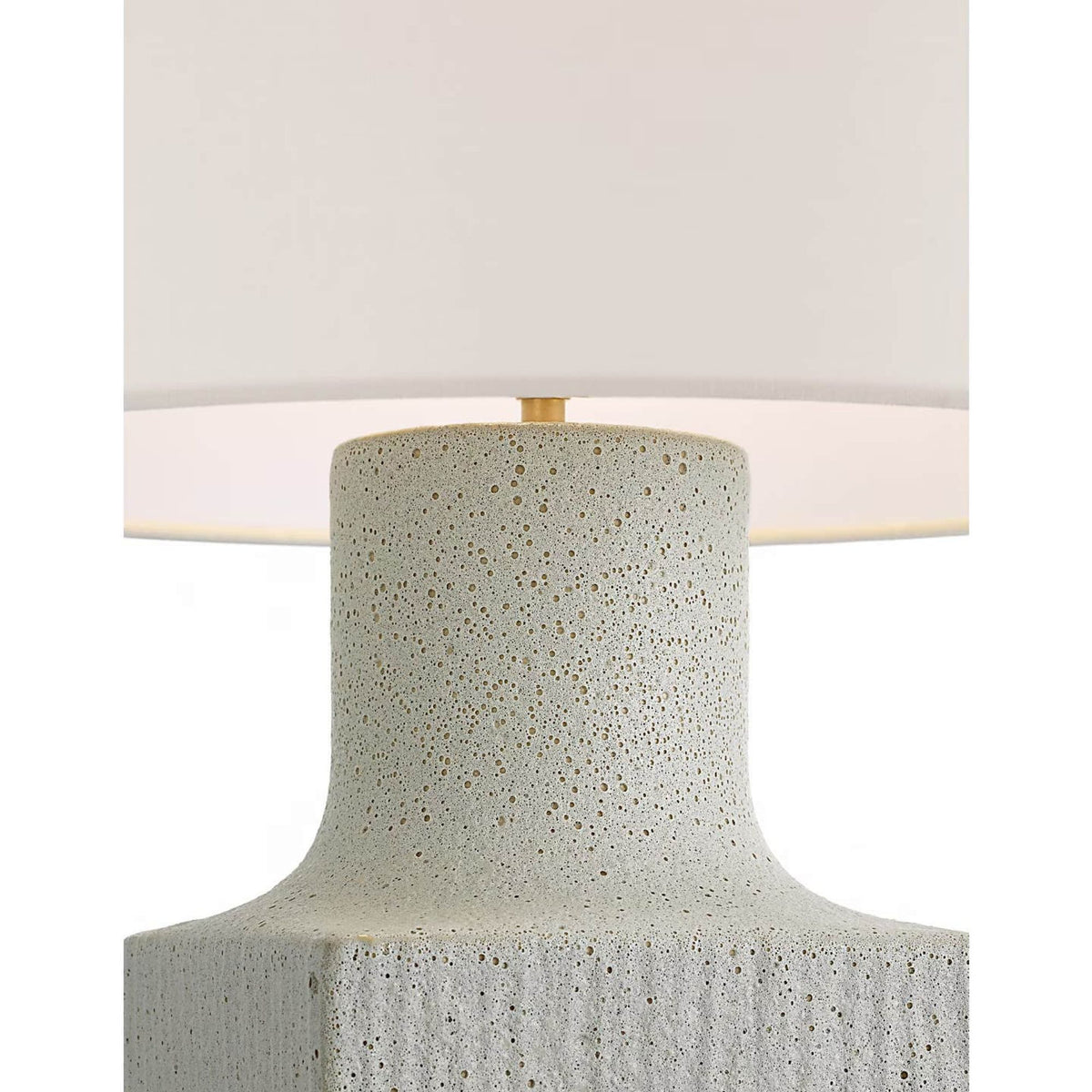 AERIN Aviva 24" Table Lamp in Volcanic Ivory with Linen Shade W16.5" x H24"