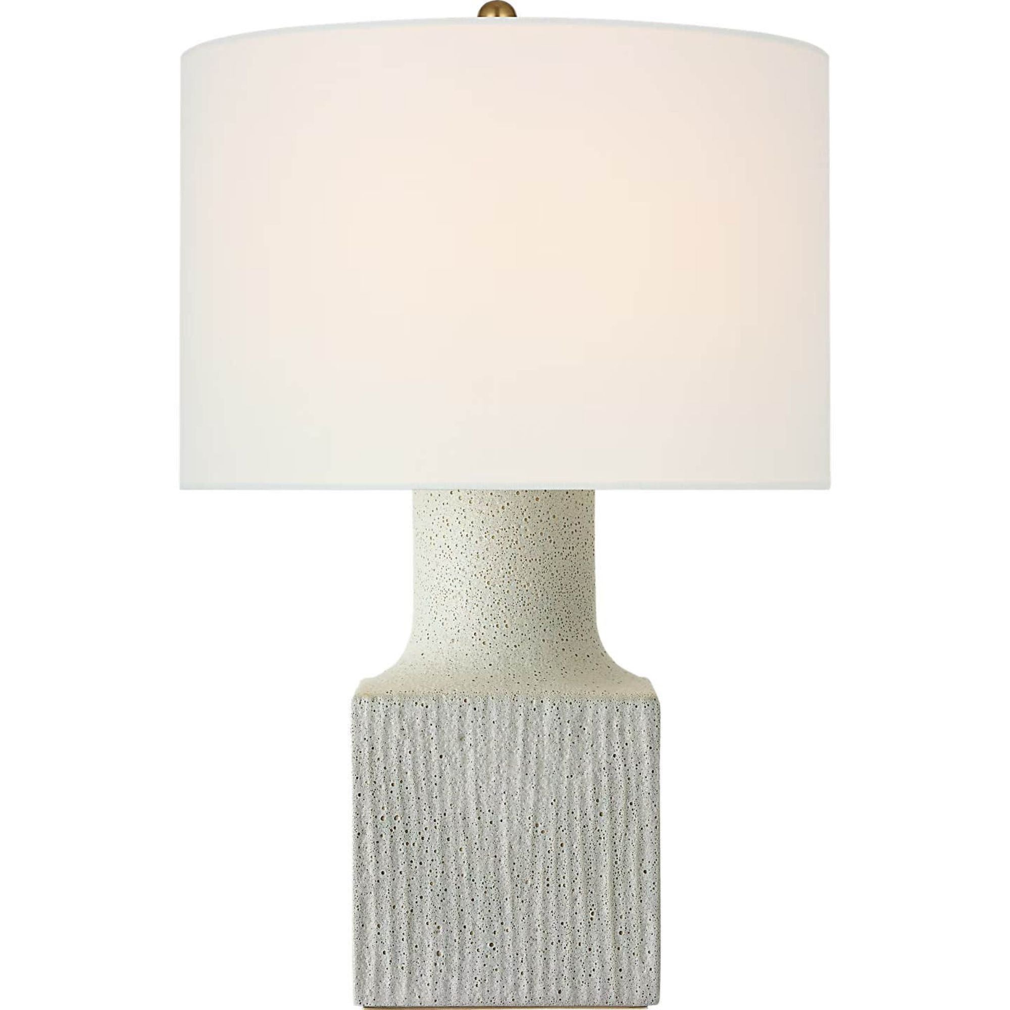 AERIN Aviva 24" Table Lamp in Volcanic Ivory with Linen Shade W16.5" x H24"
