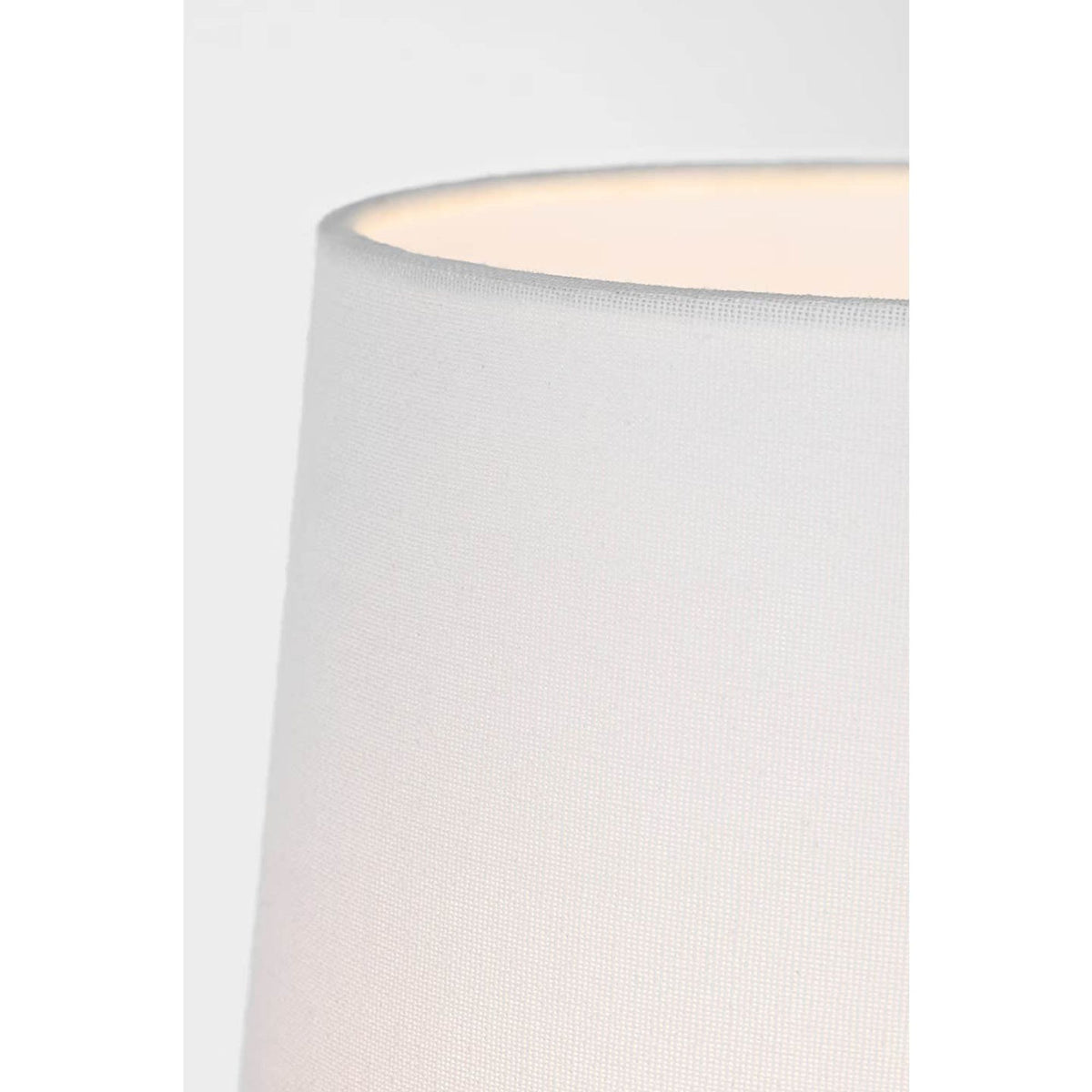 AERIN Lupin 16" Cordless Accent Lamp in Clear Glass with Linen Shade W8" x H16"
