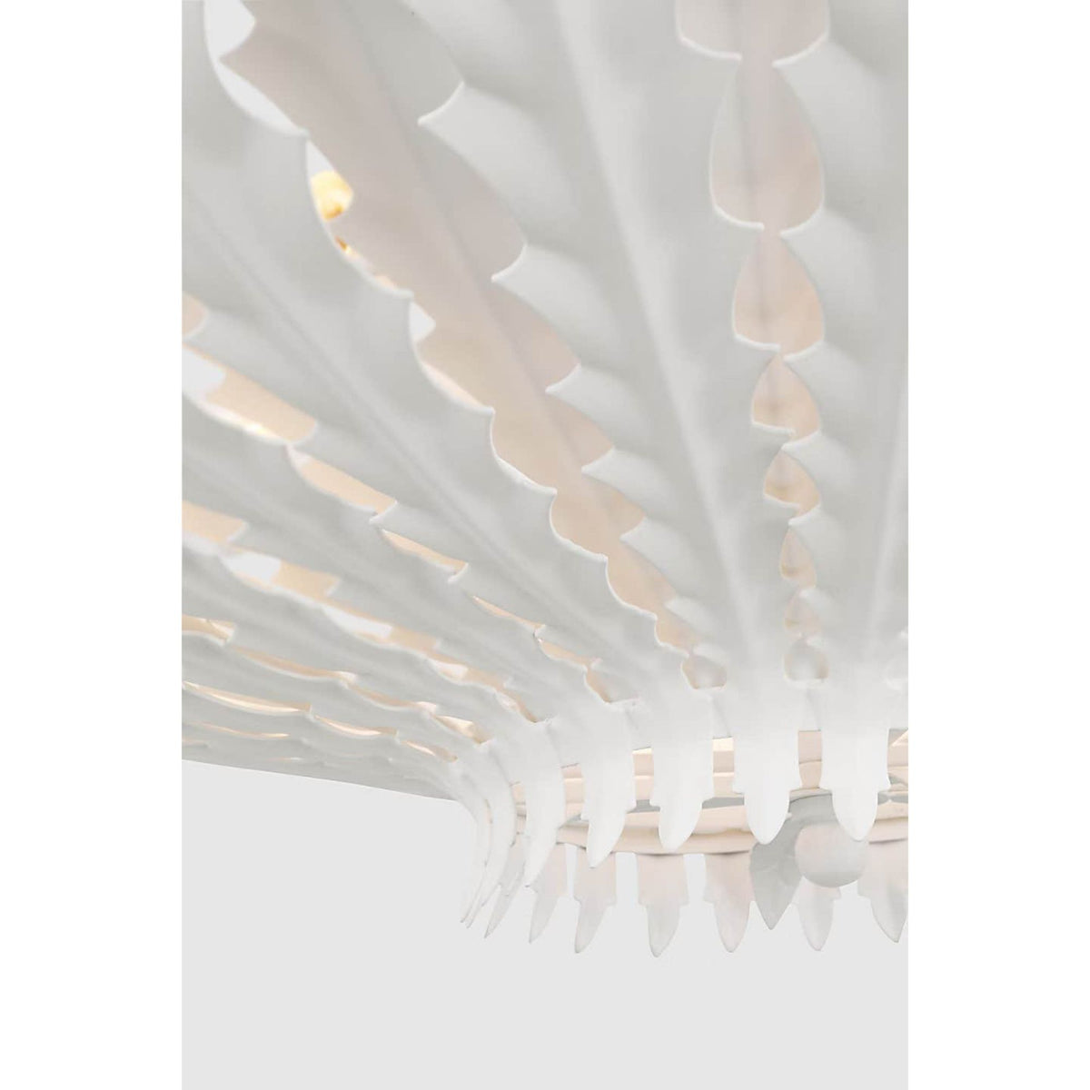 AERIN Hampton Extra Large Chandelier in Plaster White W40" x H15.75"