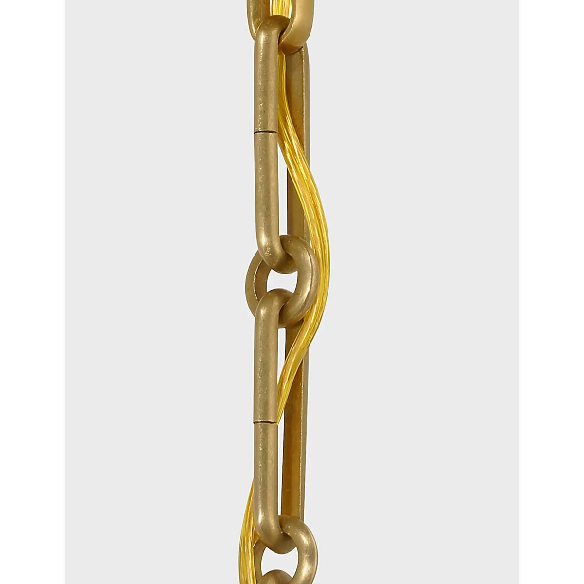 AERIN Rae 13" Pendant in Hand-Rubbed Antique Brass with White Strie Glass W13" x H15.5"
