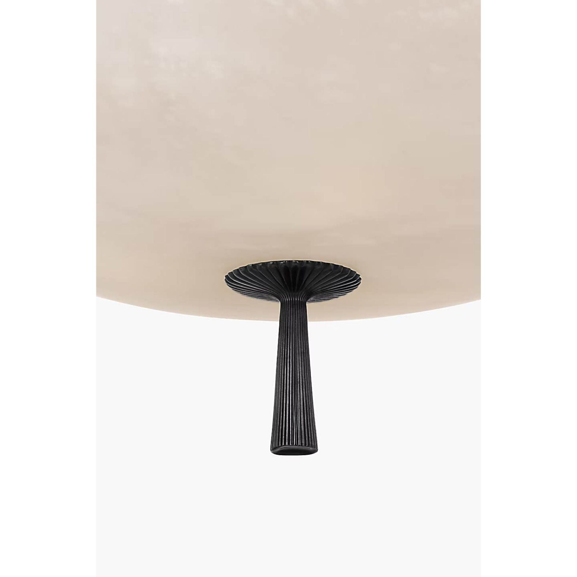 AERIN Pascal 19" Bowl Pendant in Bronze with Alabaster W19"