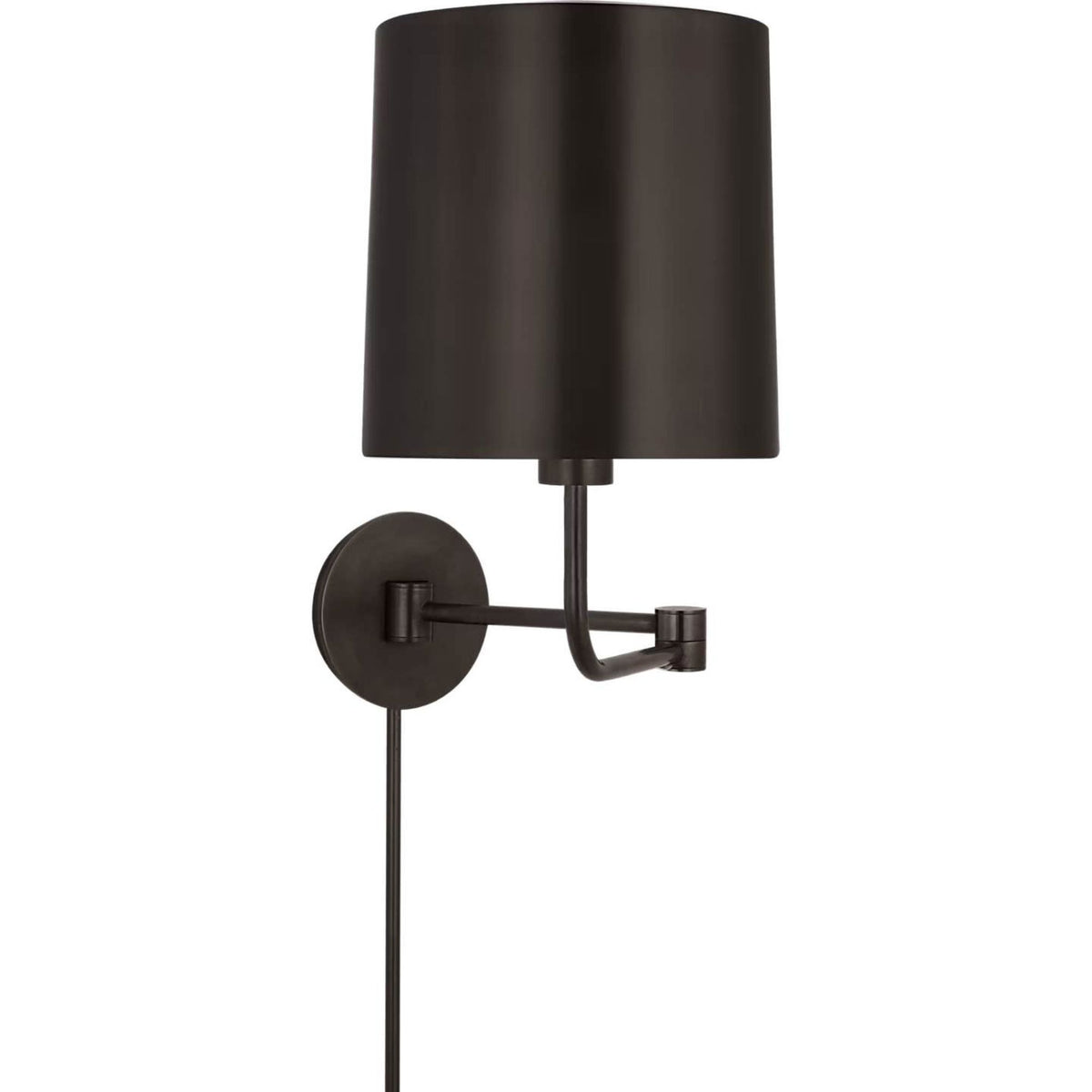 Barbara Barry Go Lightly Swing Arm Wall Light in Bronze with Bronze Shade W8.75" x H15.75" x E8.75" - 21"
