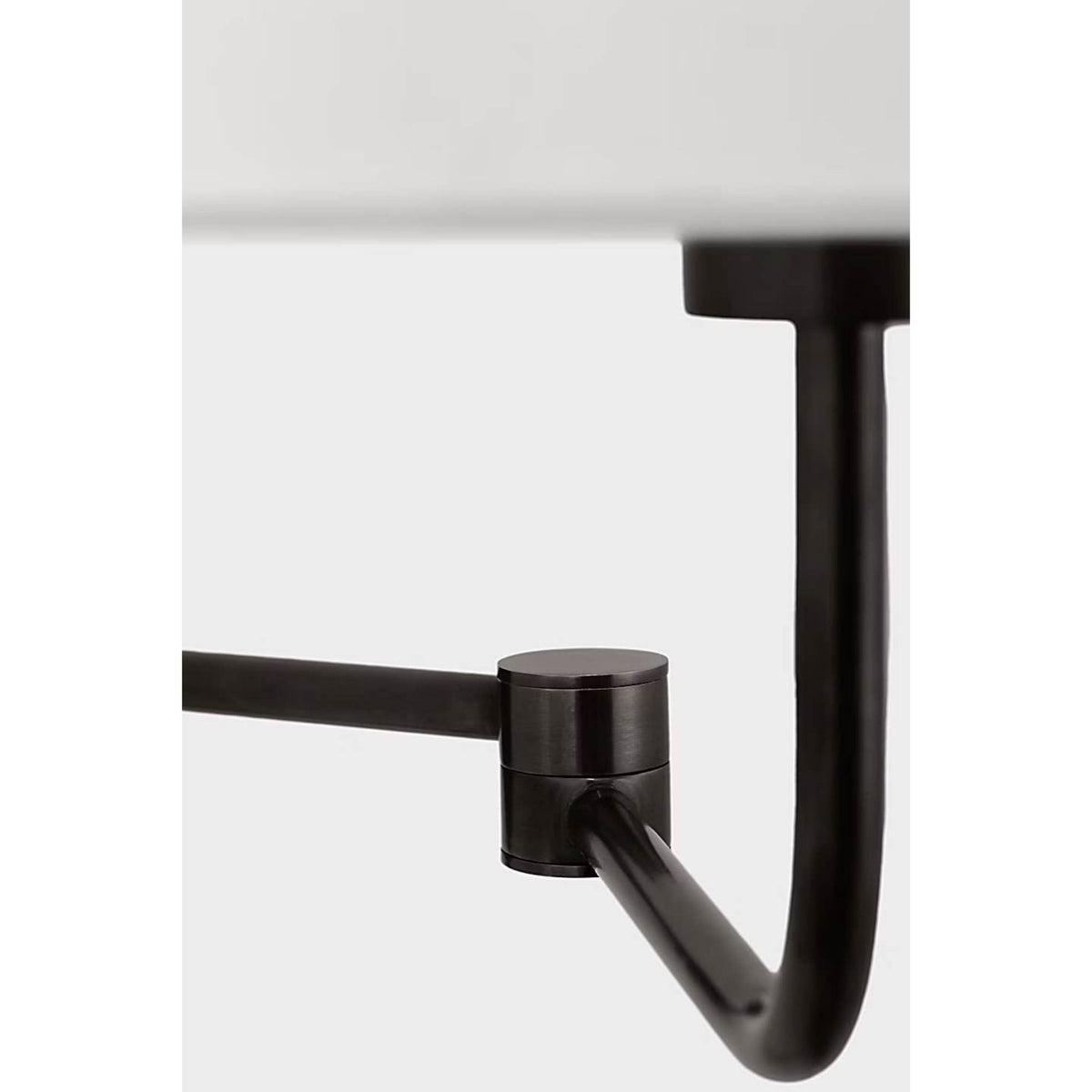 Barbara Barry Go Lightly Swing Arm Wall Light in Bronze with Linen Shade W8.75" x H15.75" x E8.75" - 21"