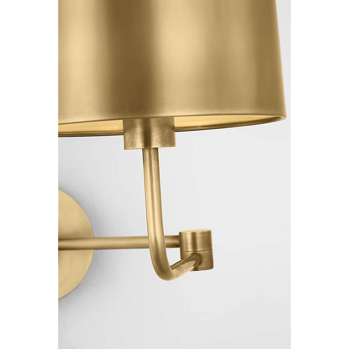 Barbara Barry Go Lightly Swing Arm Wall Light in Soft Brass with Soft Brass Shade W8.75" x H15.75" x E8.75" - 21"