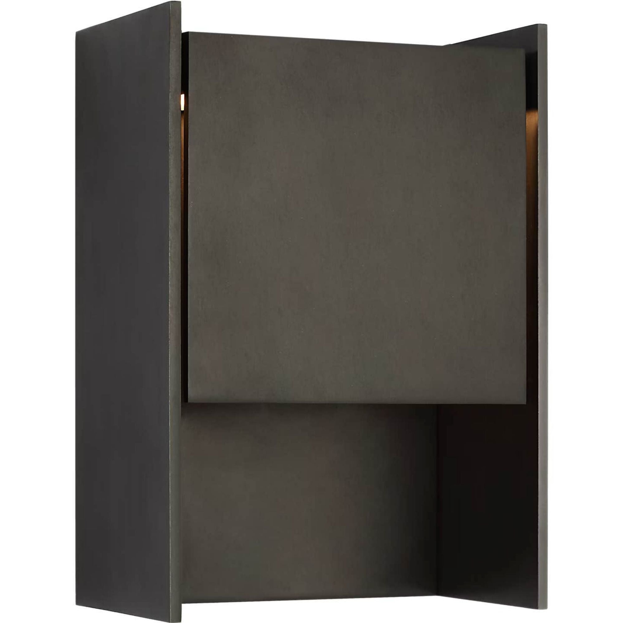Barbara Barry Align 11" Shielded Wall Light in Blackened Stainless W7.75" x H11" x E4.75"