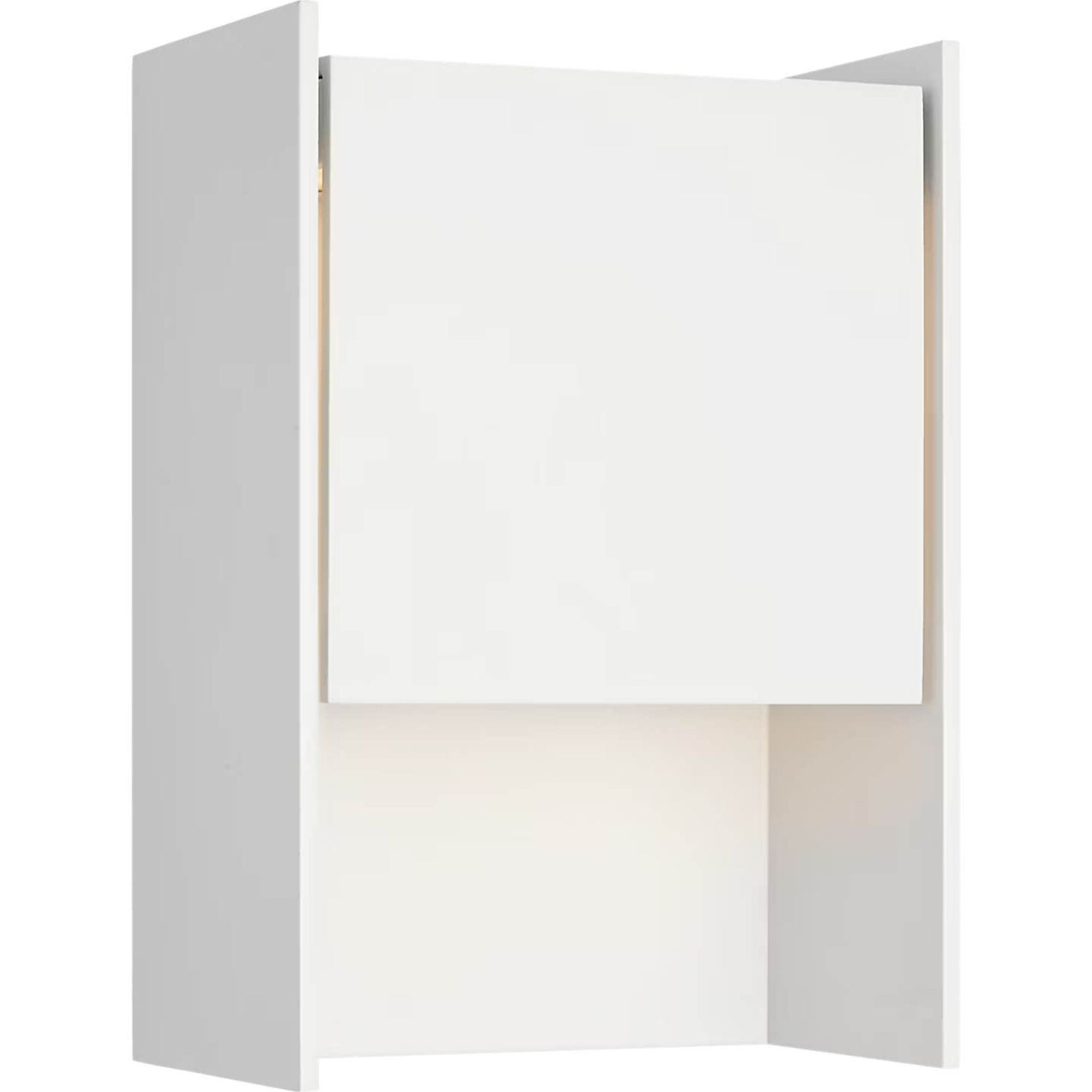 Barbara Barry Align 11" Shielded Wall Light in Plaster White W7.75" x H11" x E4.75"