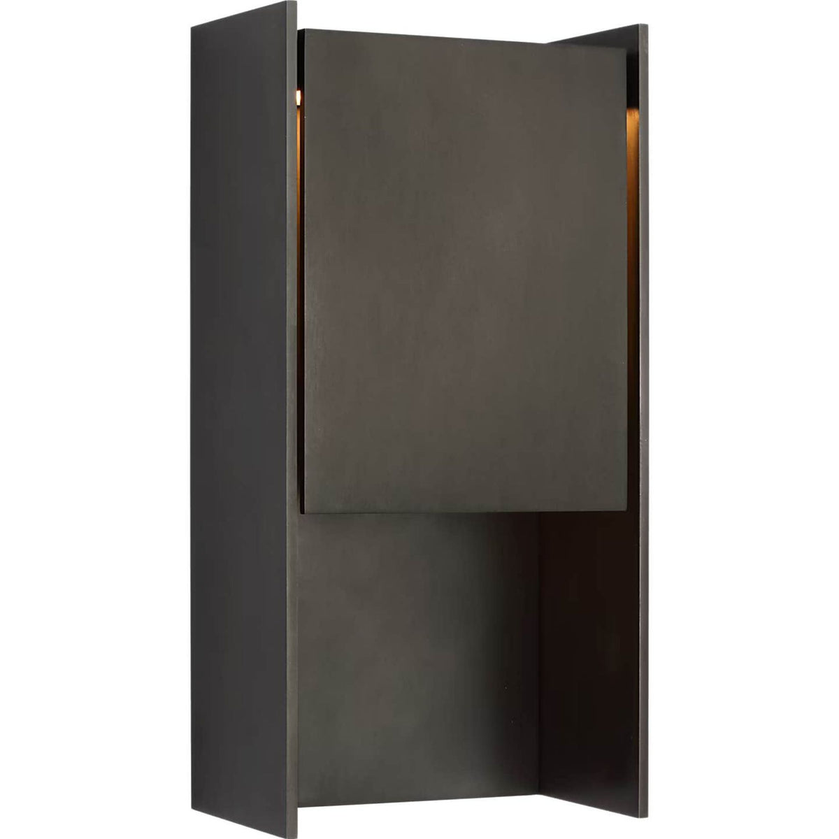 Barbara Barry Align 15" Shielded Wall Light in Blackened Stainless W7.75" x H15.5" x E4.75"